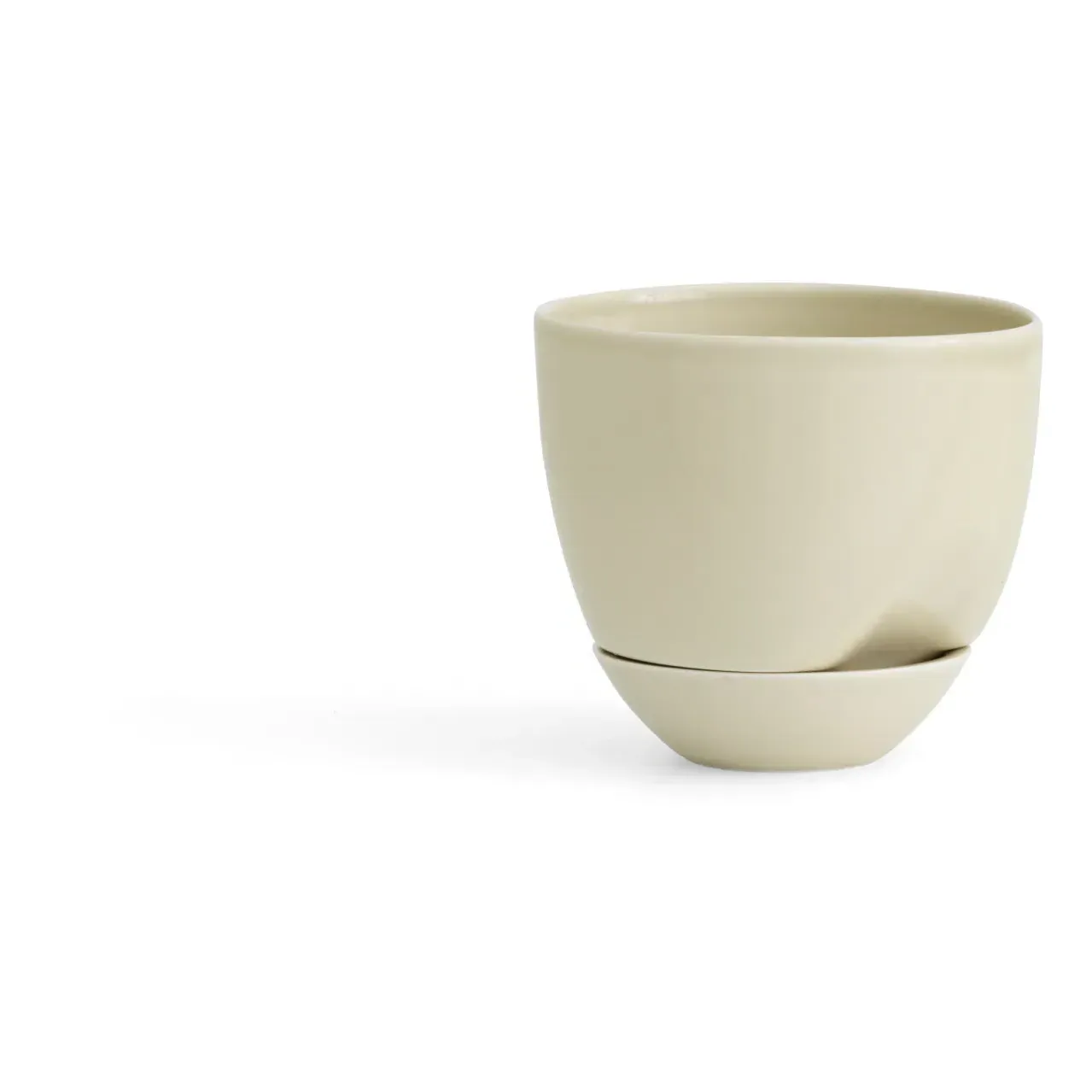 Hydrous Self-Watering Ceramic Pot Cover - Beige, Sandstone product