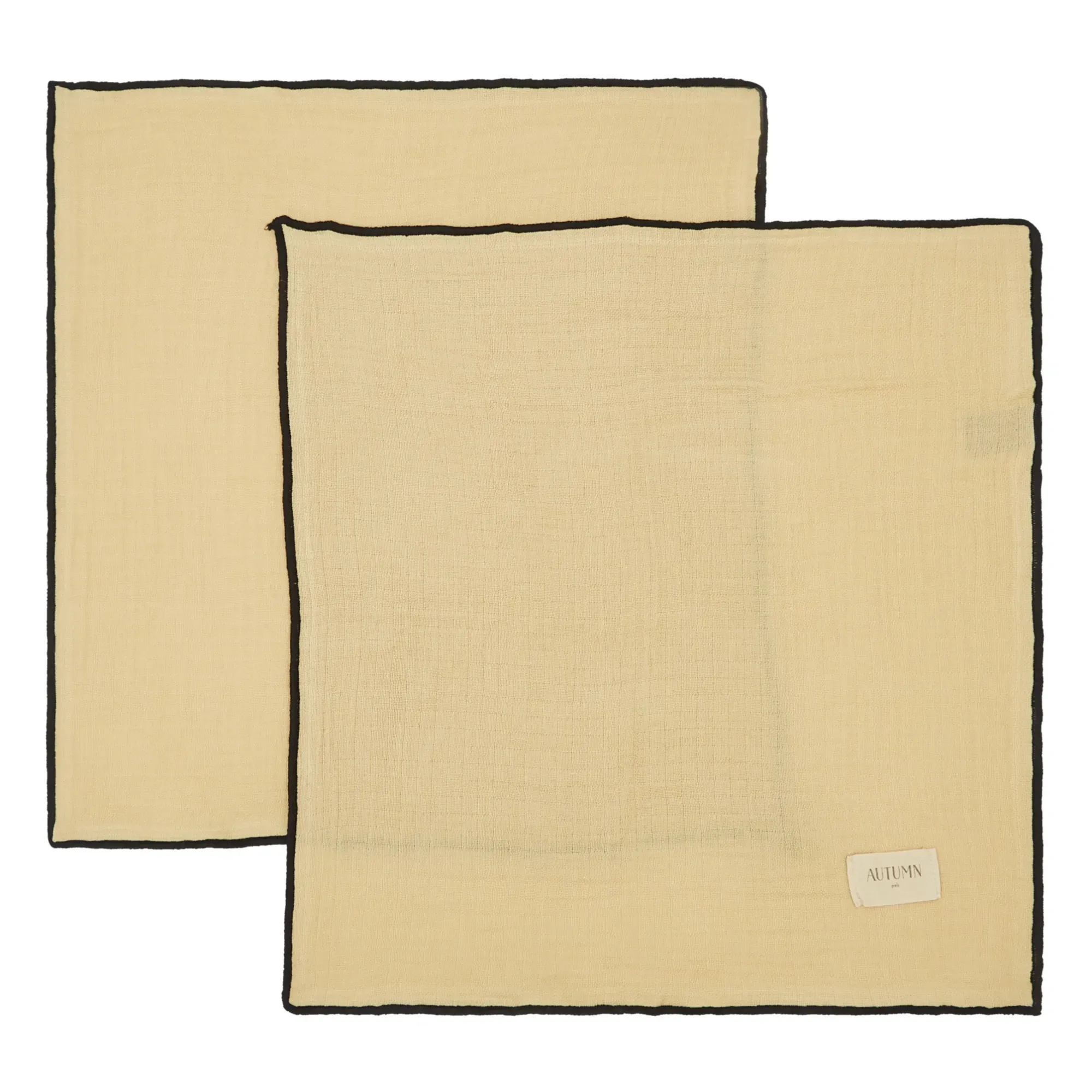 Muslin Napkins Set of 2 - Sand, Organic Cotton alternate view