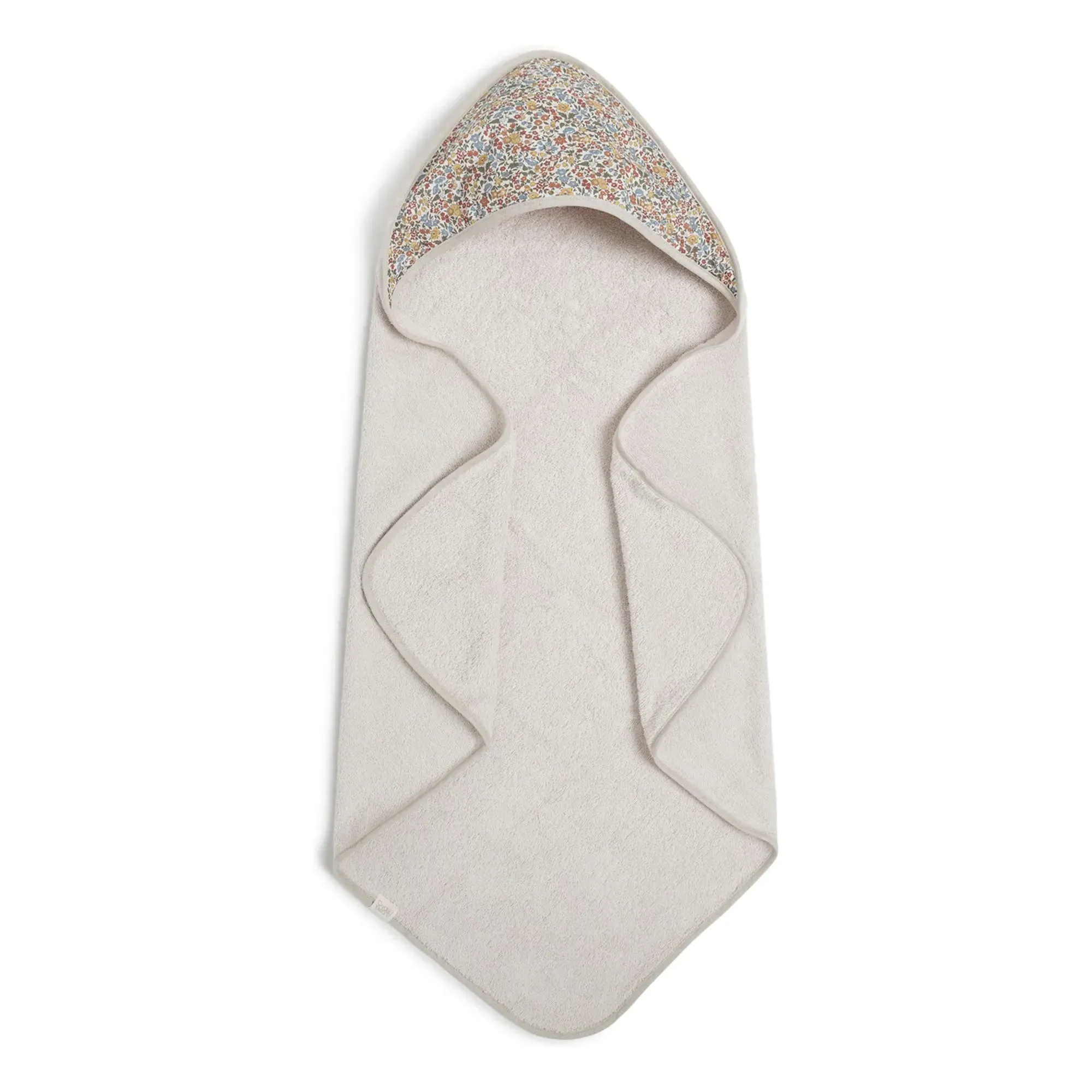 Ava Hooded Bath Cape - Beige, Cotton Terry product