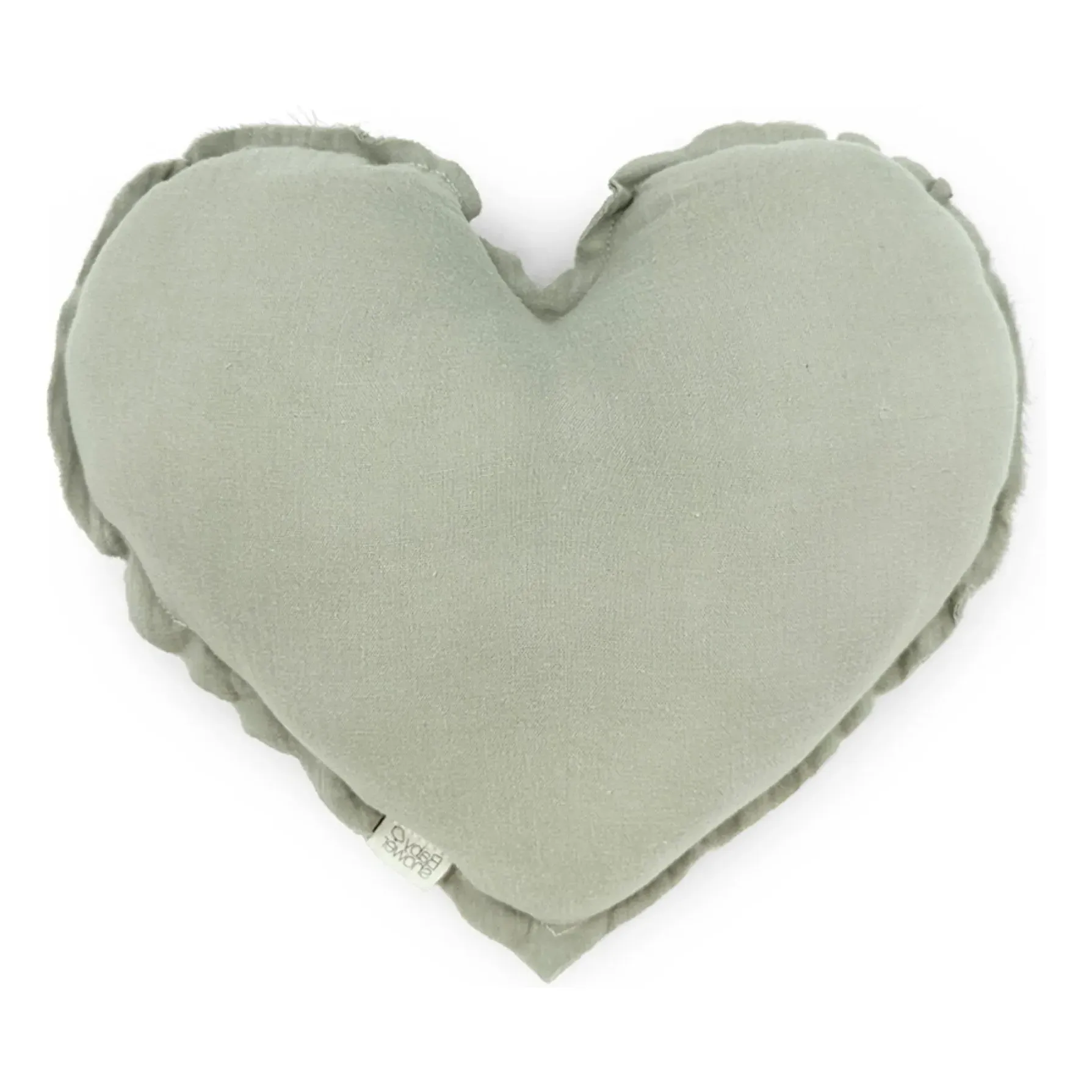 Heart Cushion - Sage, Organic Cotton product