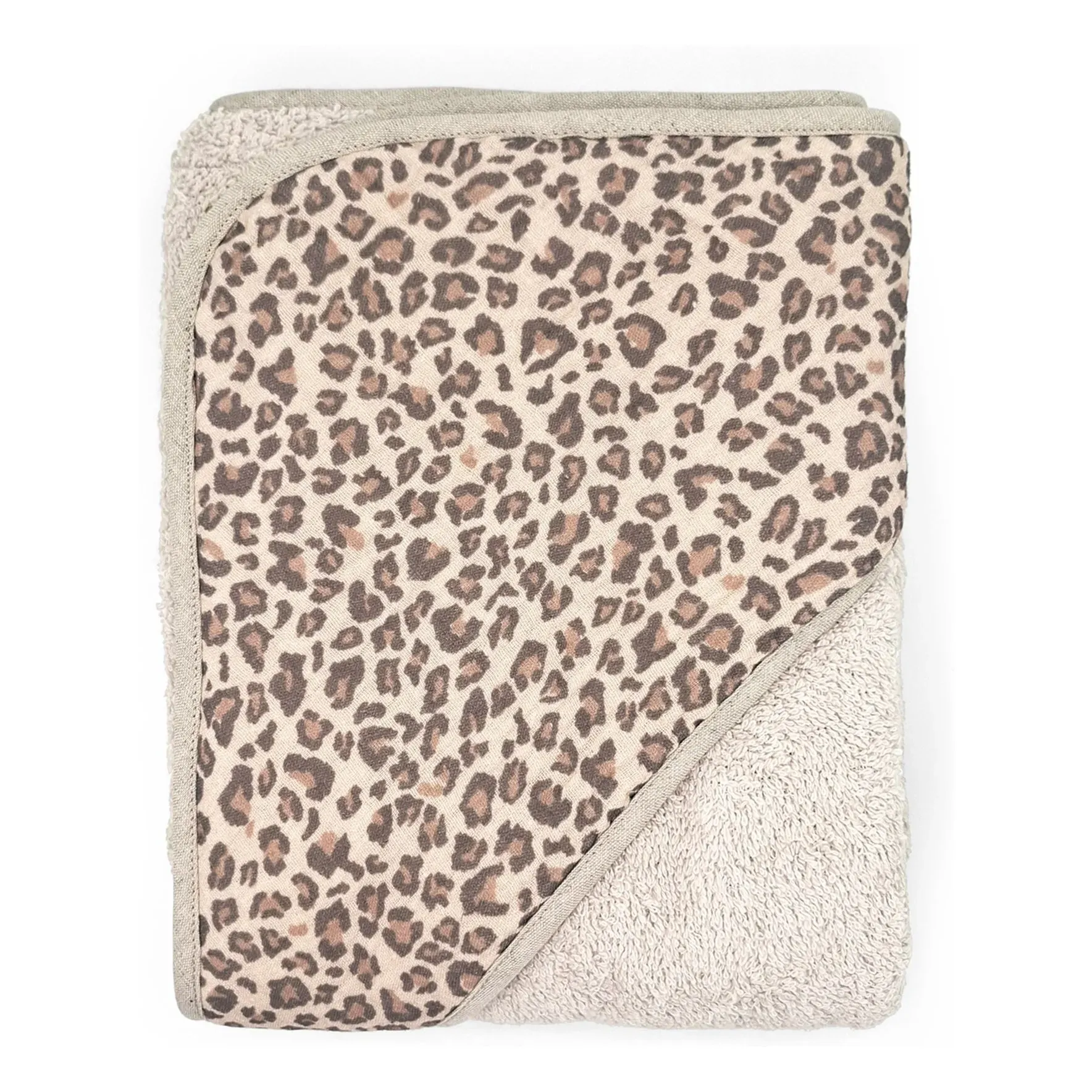 Hooded Bath Towel - Leopard, Organic Cotton product