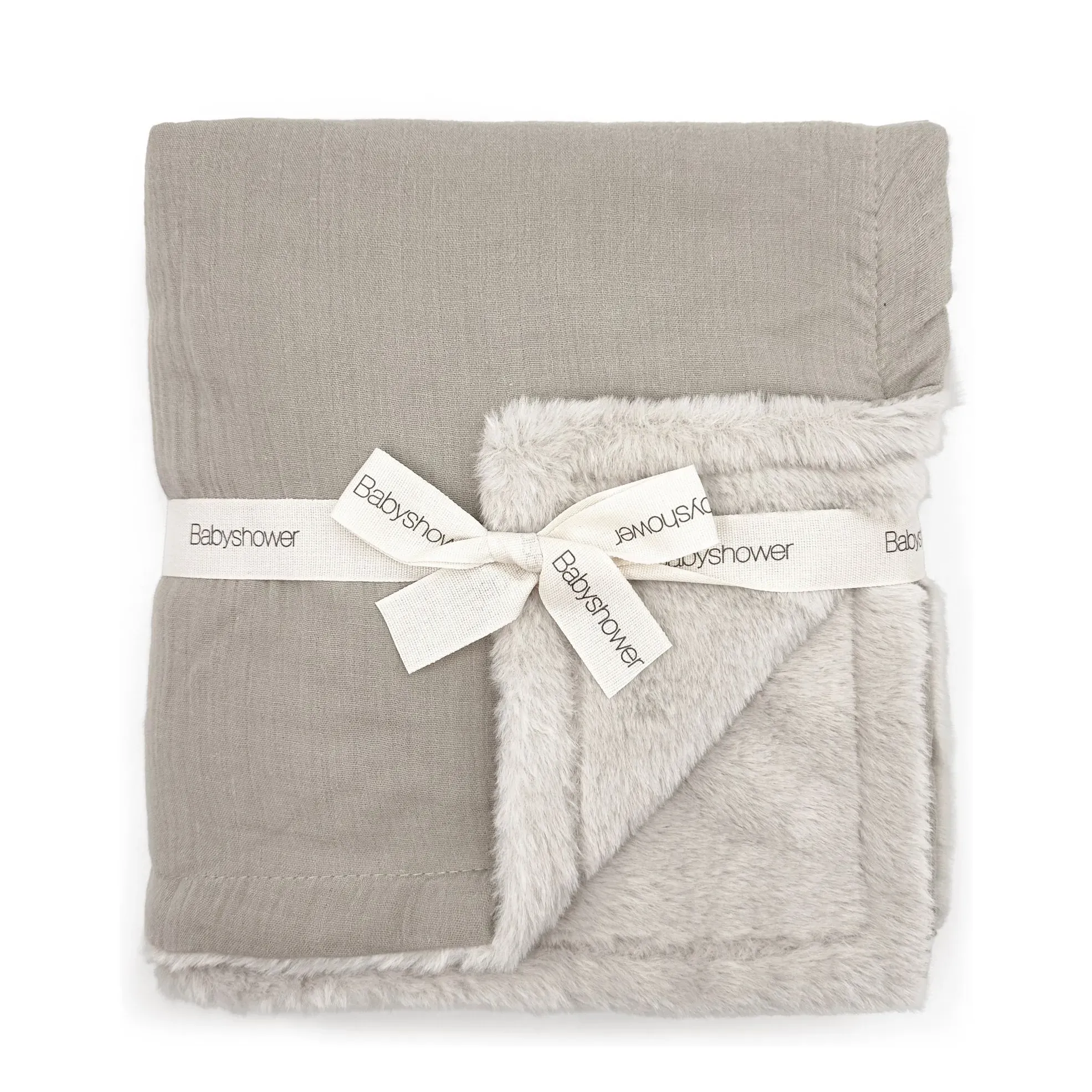 Reversible Fleece Blanket - Latte, Organic Cotton product