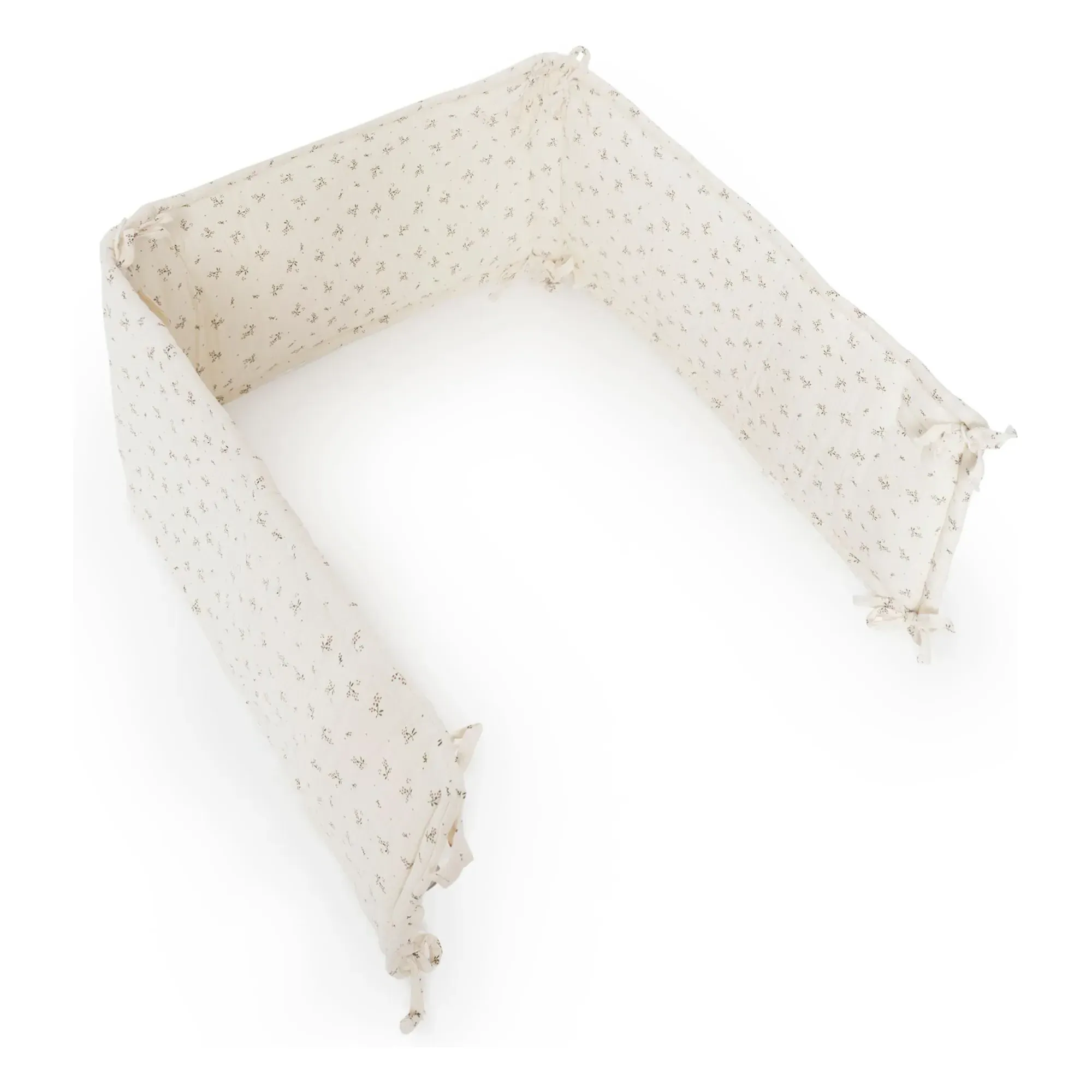 Roseberry Crib Bumper Pad - Ecru, Organic Cotton alternate view