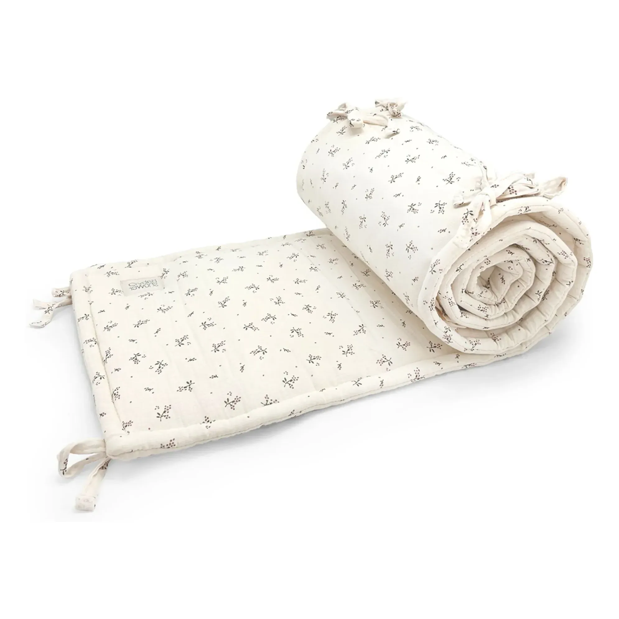 Roseberry Crib Bumper Pad - Ecru, Organic Cotton product