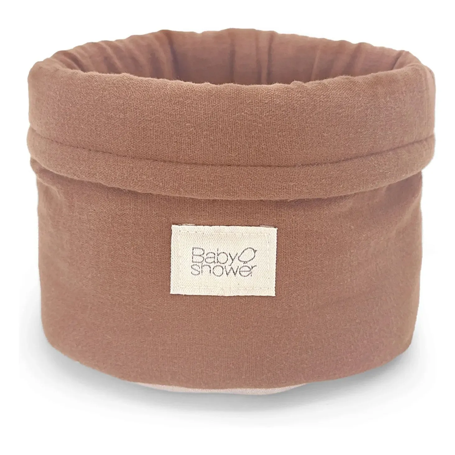 Round Storage Basket - Caramel, Organic Cotton product