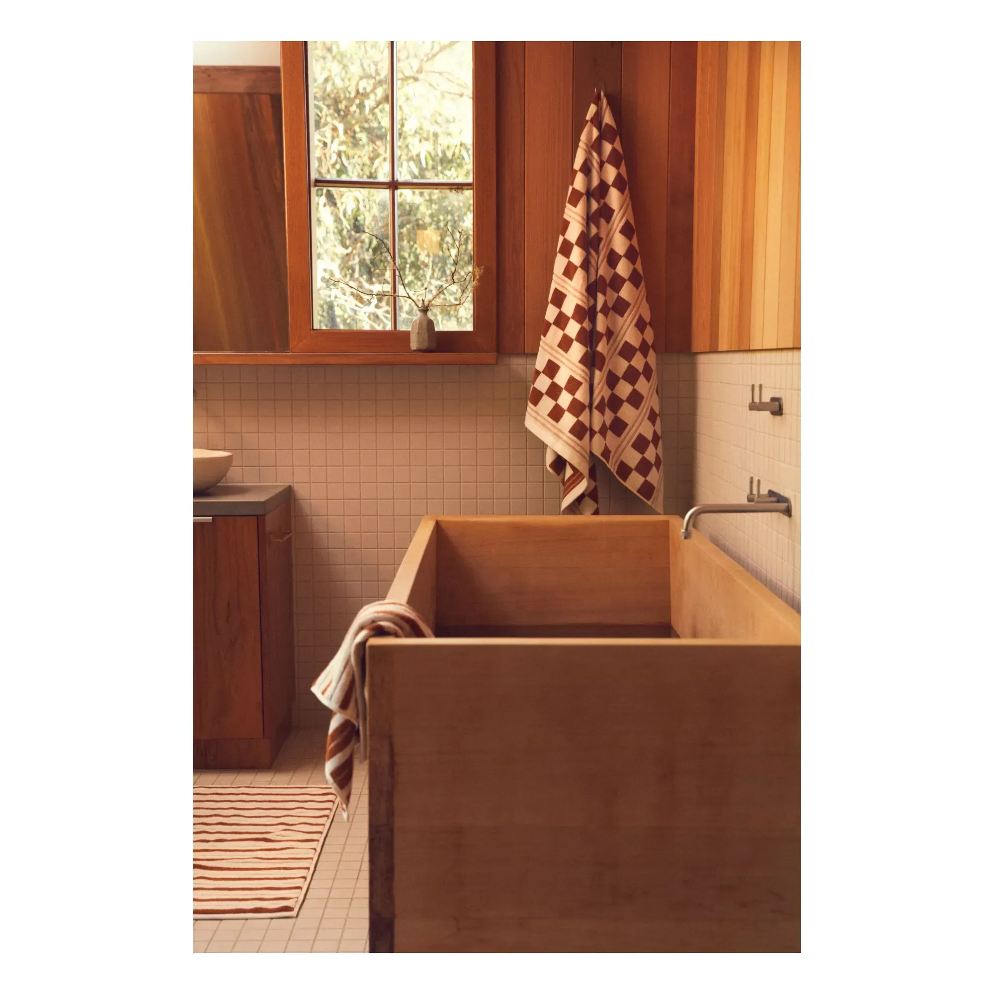 Busby Bath Towel - Terracotta, Organic Cotton alternate view
