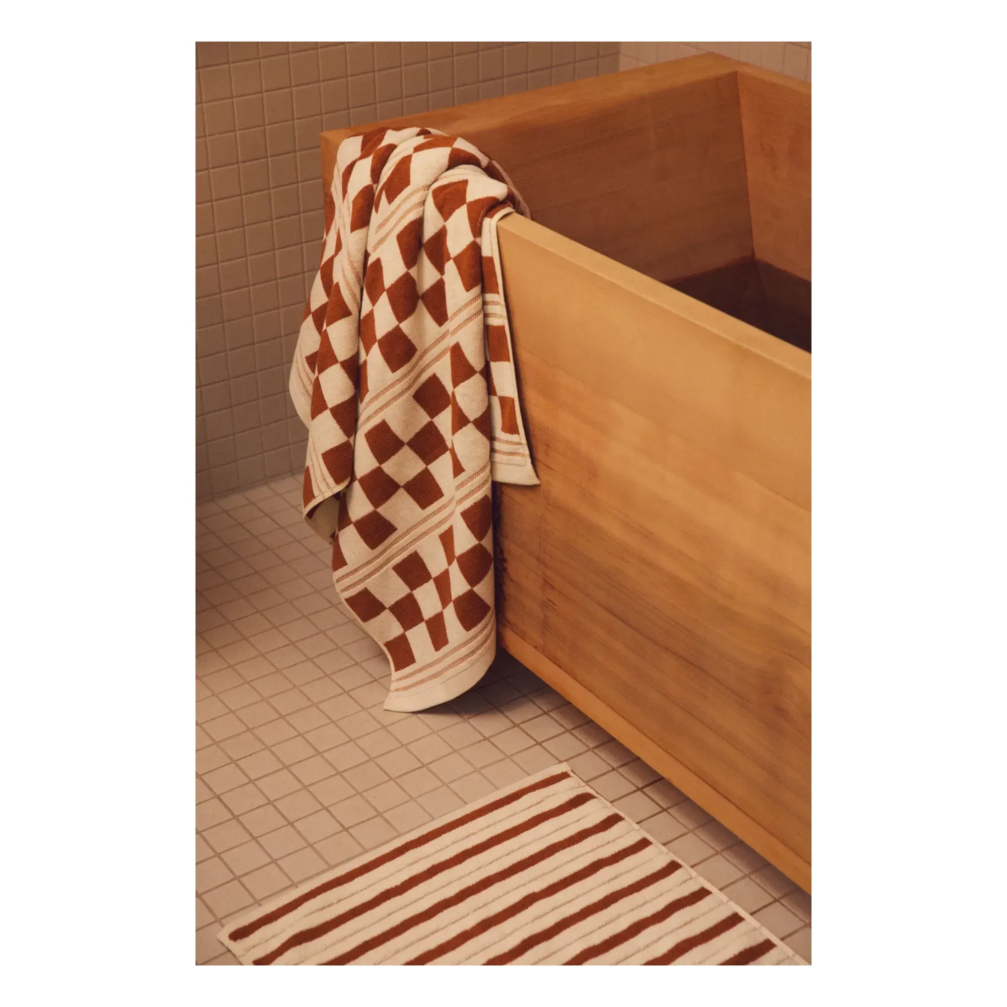 Echo Bath Mat - Terracotta, Organic Cotton alternate view