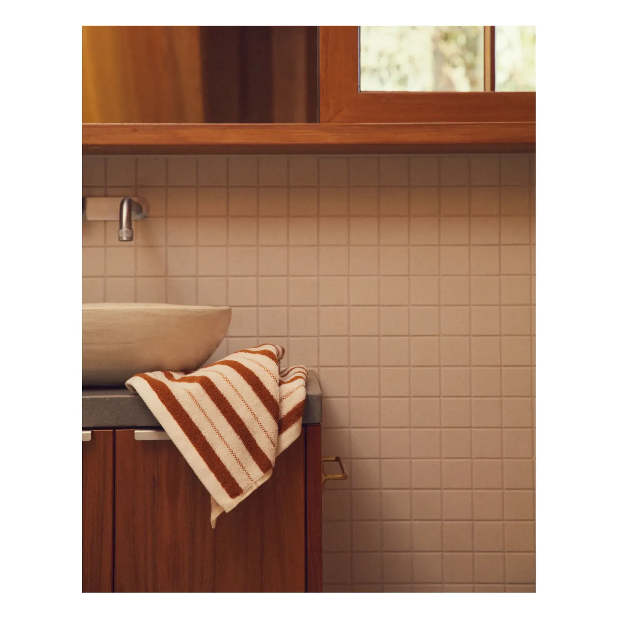 San Luis Guest Towel - Terracotta, Organic Cotton alternate view