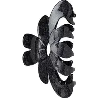 Glitter Magnolia Hair Clip - Black, Acrylic alternate view