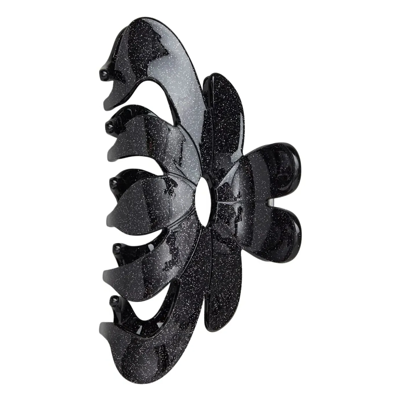 Glitter Magnolia Hair Clip - Black, Acrylic product