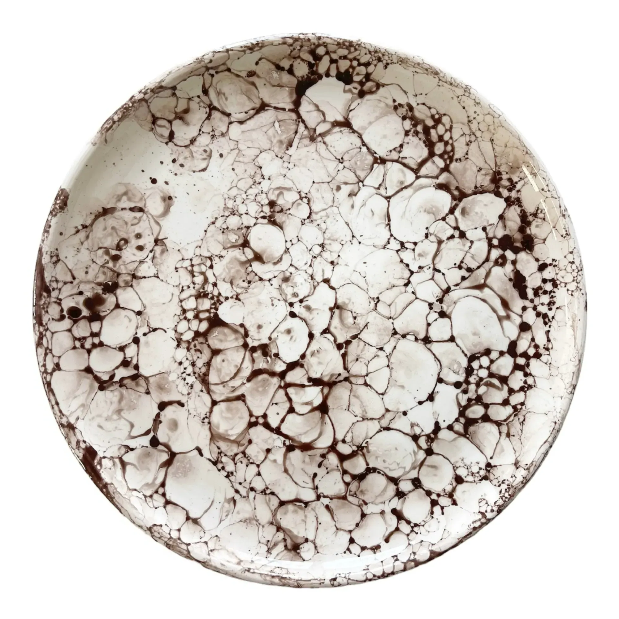 Bocca Round Plate - Chocolate, Ceramic product