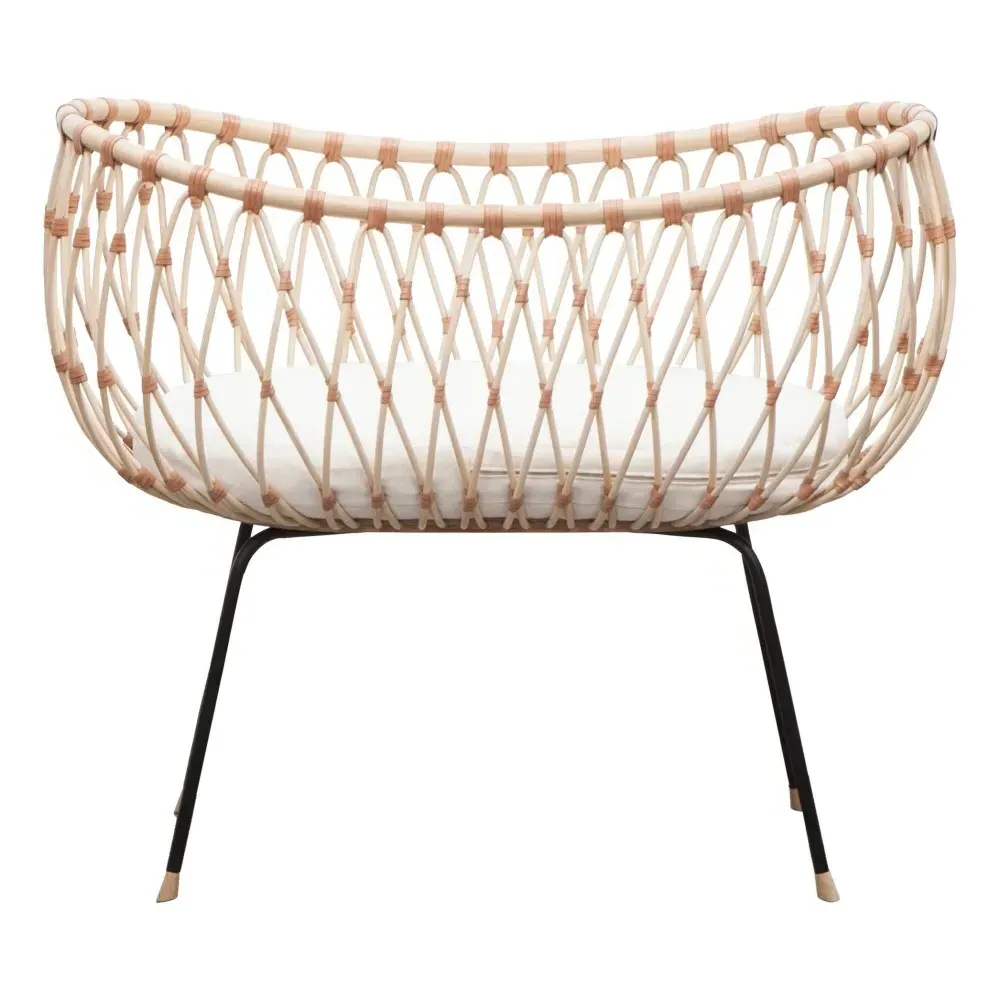 Emil Handmade Wicker Bassinet - Natural, Rattan product