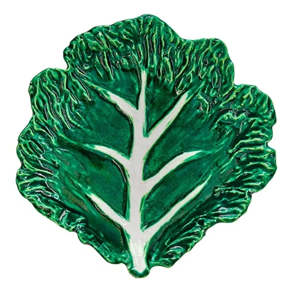 Bietola Chard Ceramic Plate - Green product