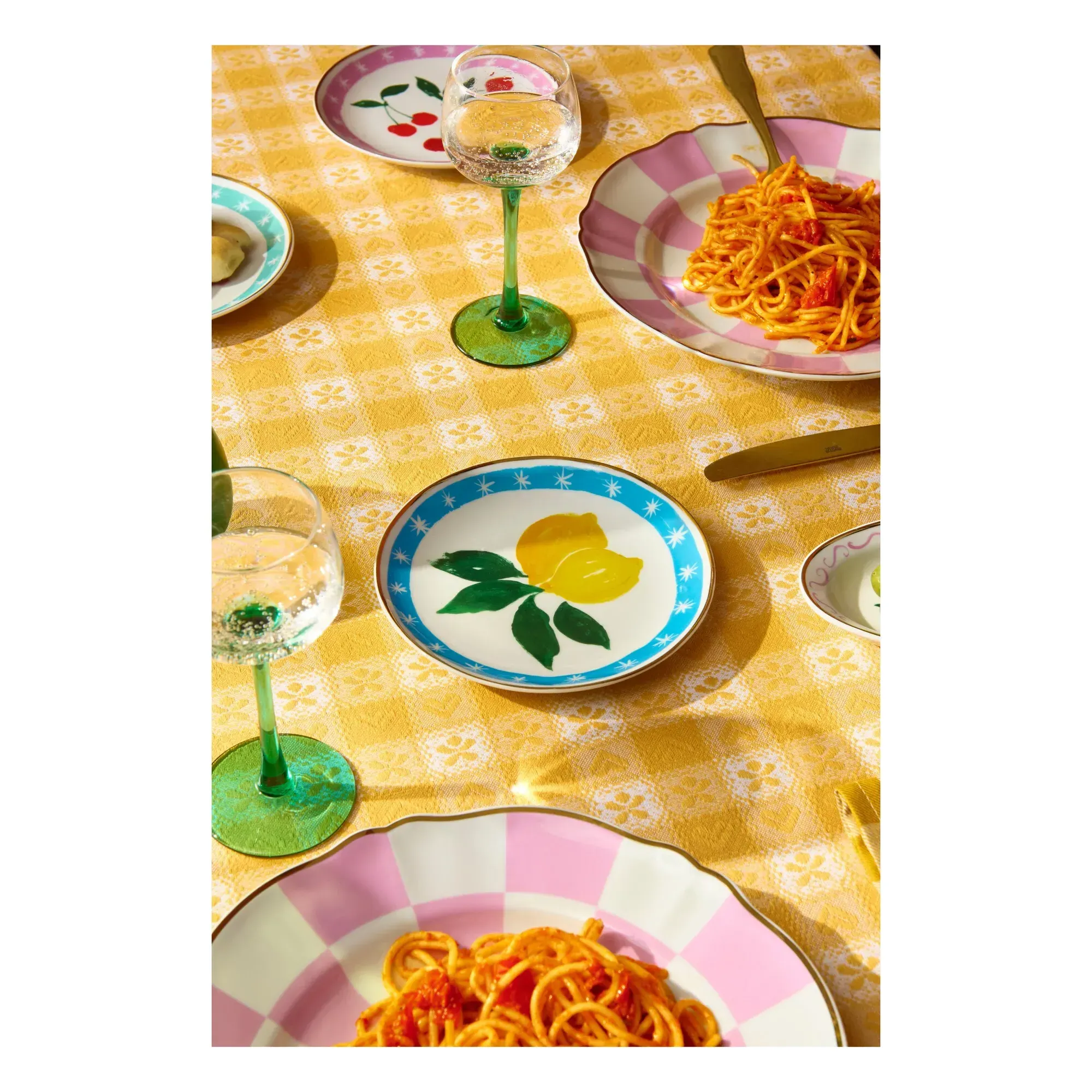 Con Amore Chiara Perano Decorative Plate - Blue, Porcelain alternate view