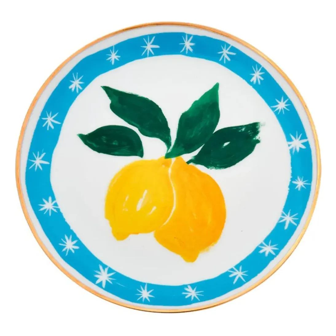 Con Amore Chiara Perano Decorative Plate - Blue, Porcelain product