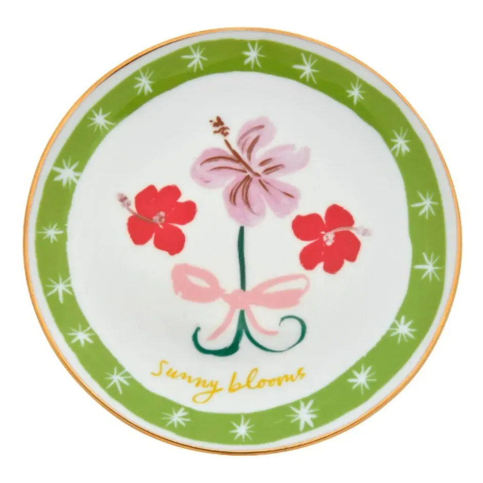 Con Amore Chiara Perano Round Plate - Green, Porcelain product