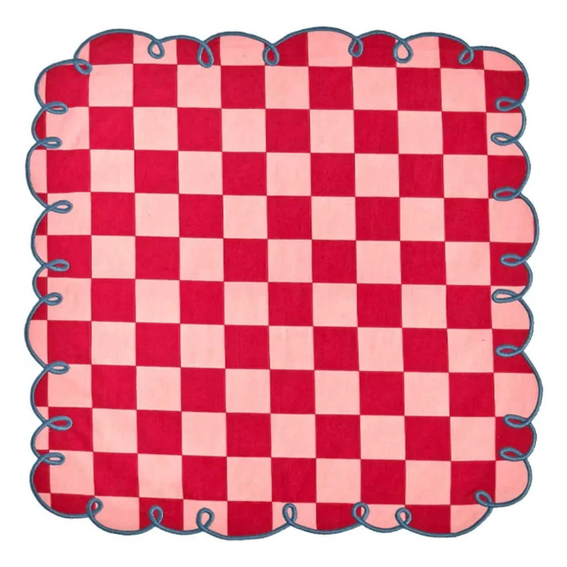 Dama Rosa Gingham Napkins Set of 2 - Red, Cotton product
