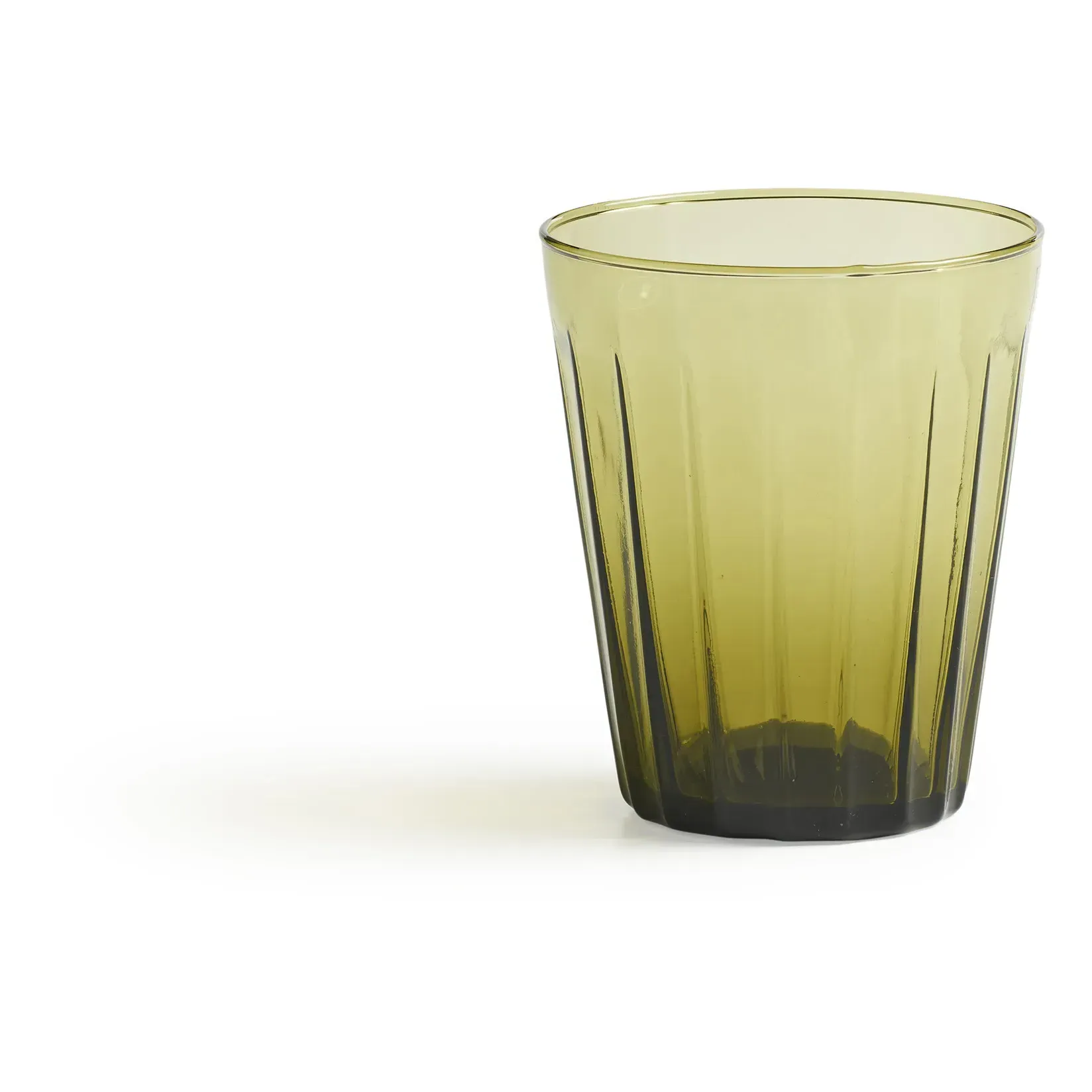 Luca Set of 6 Drinking Glasses - Olive Green, Glass product