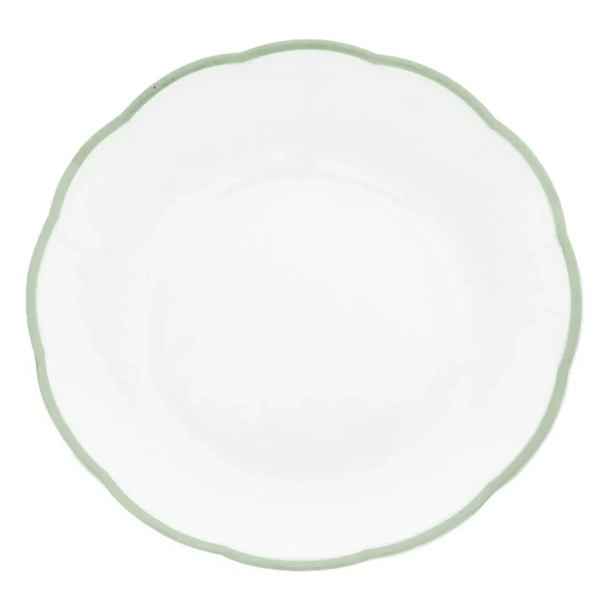 Petalo Round Soup Plate - Green, Porcelain alternate view