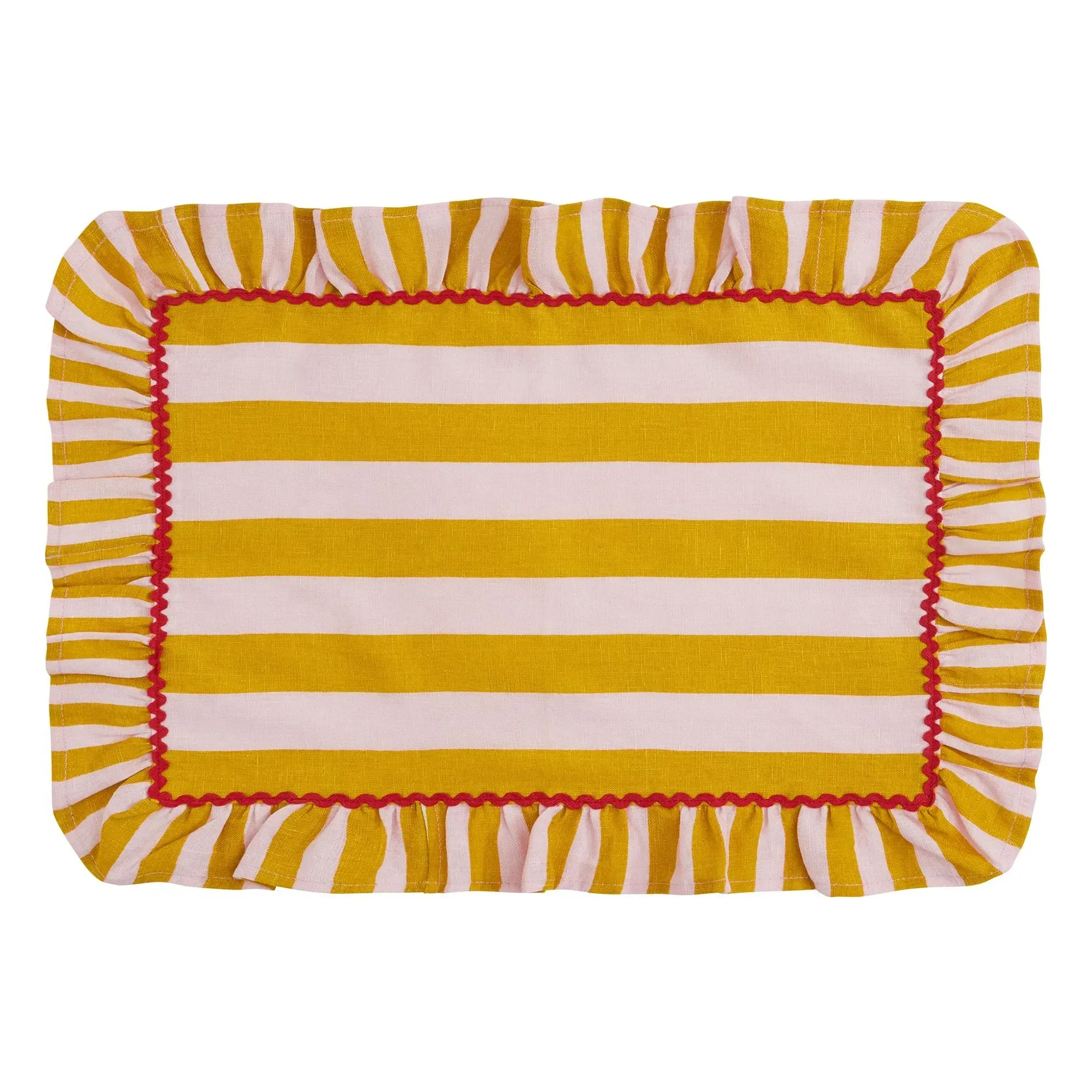 Striped Placemat - Mustard, Linen product