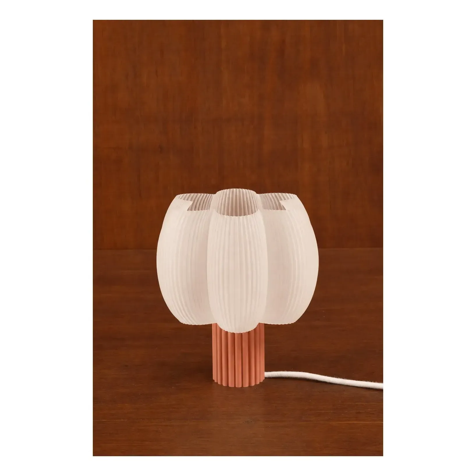 Fluffy Table Lamp - Terracotta, Biodegradable PLA product