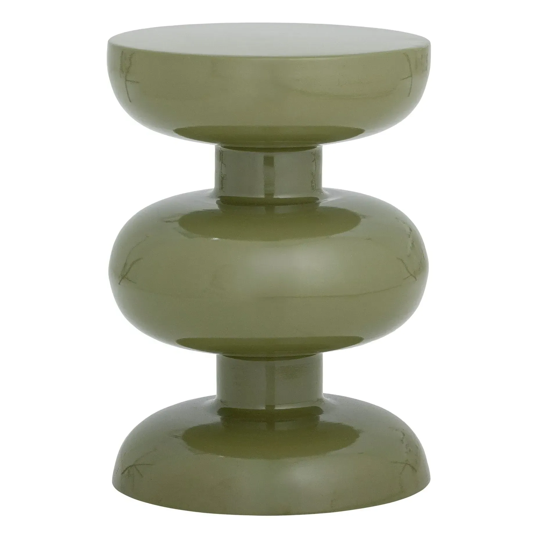 Alba Round Side Table - Green, Iron product