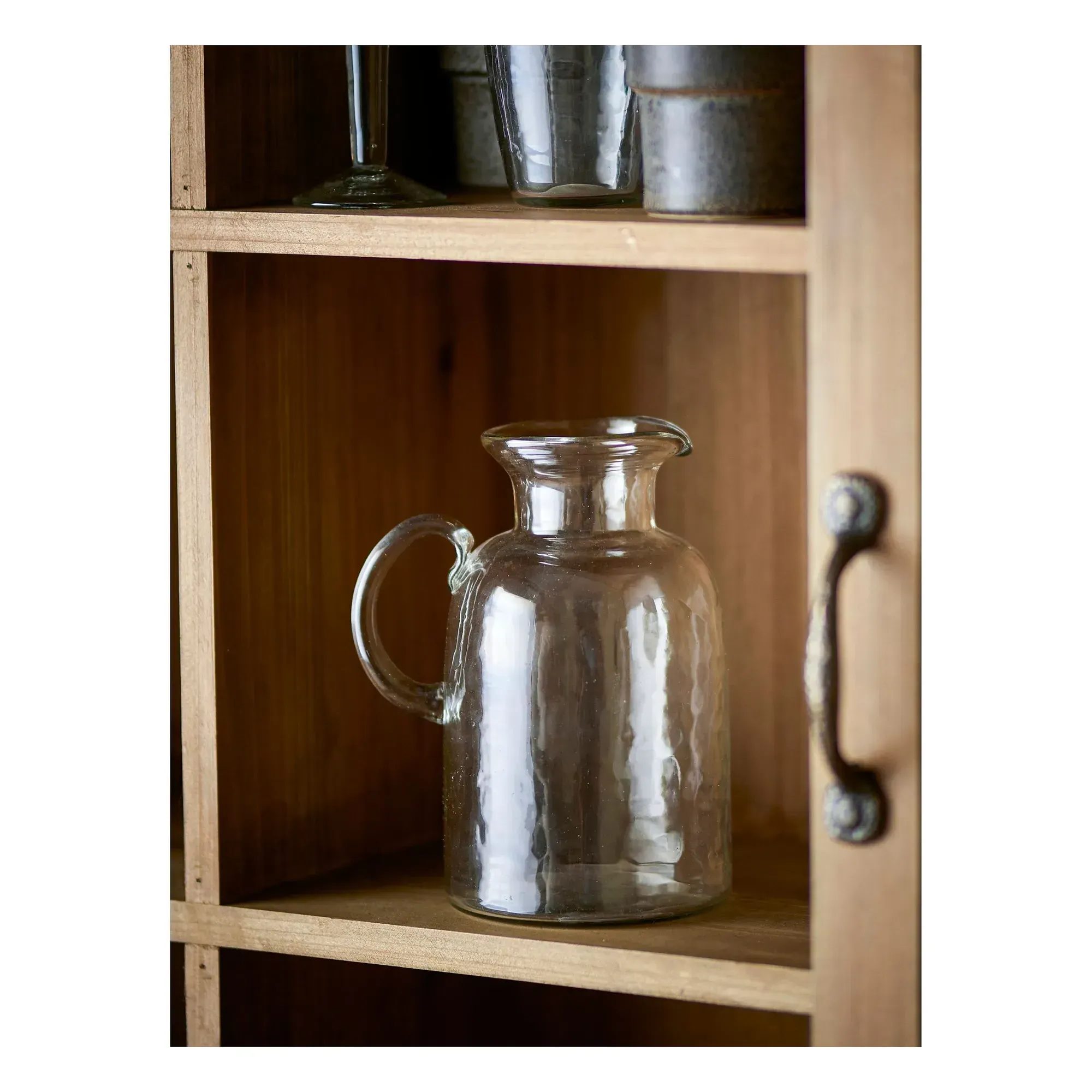 Asha Decanter with Pouring Spout - Recycled Glass alternate view