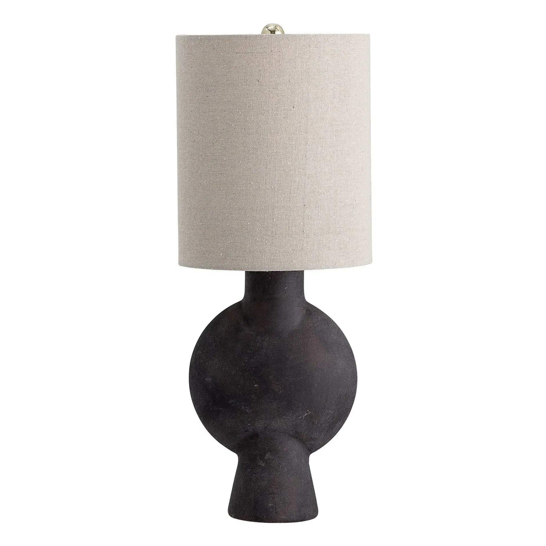 Ceramic Table Lamp - Black, Terra Cotta product