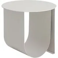 Cher Round Side Table - Pearl Grey, Steel alternate view