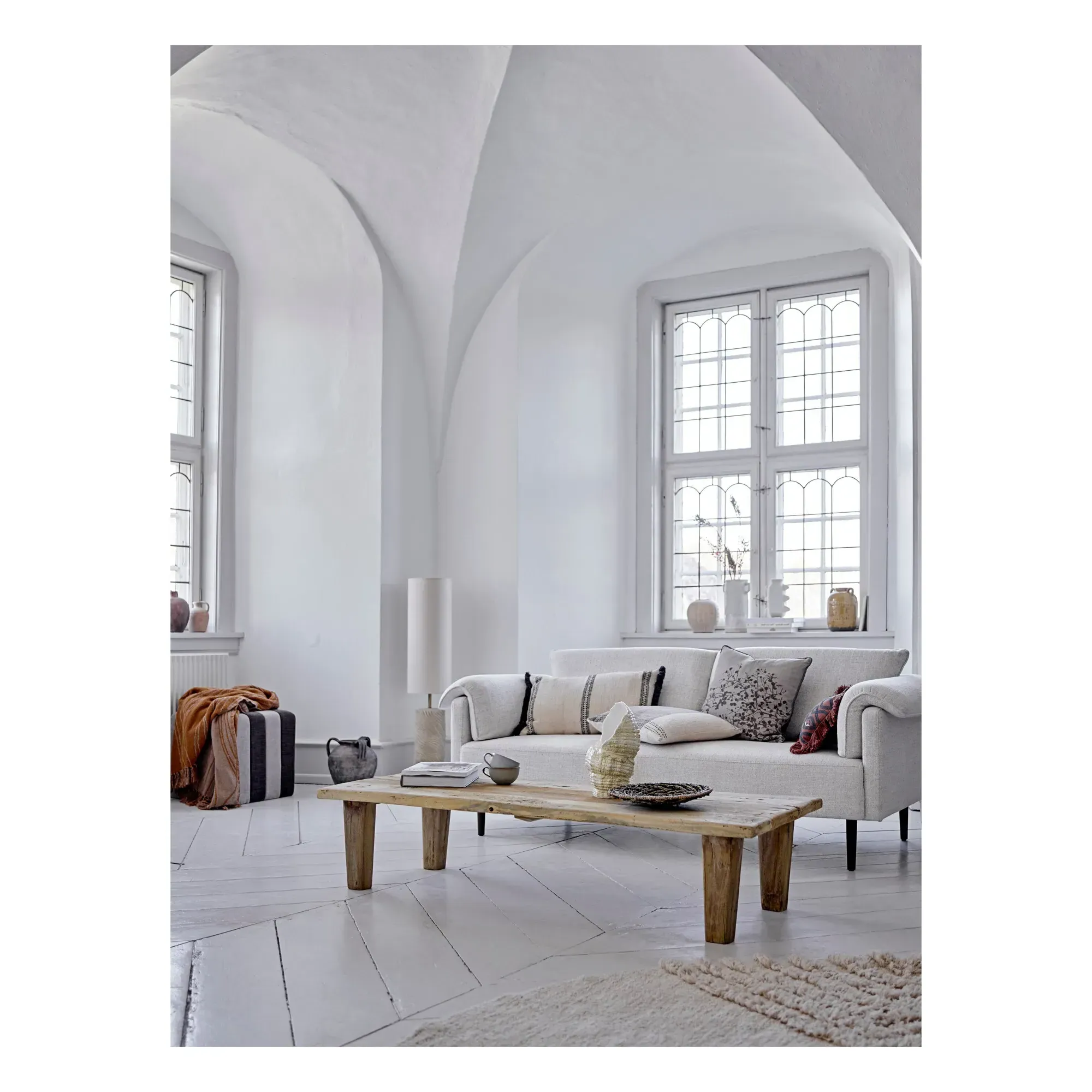 Chesham 3-Seater Sofa - White, Polyester alternate view