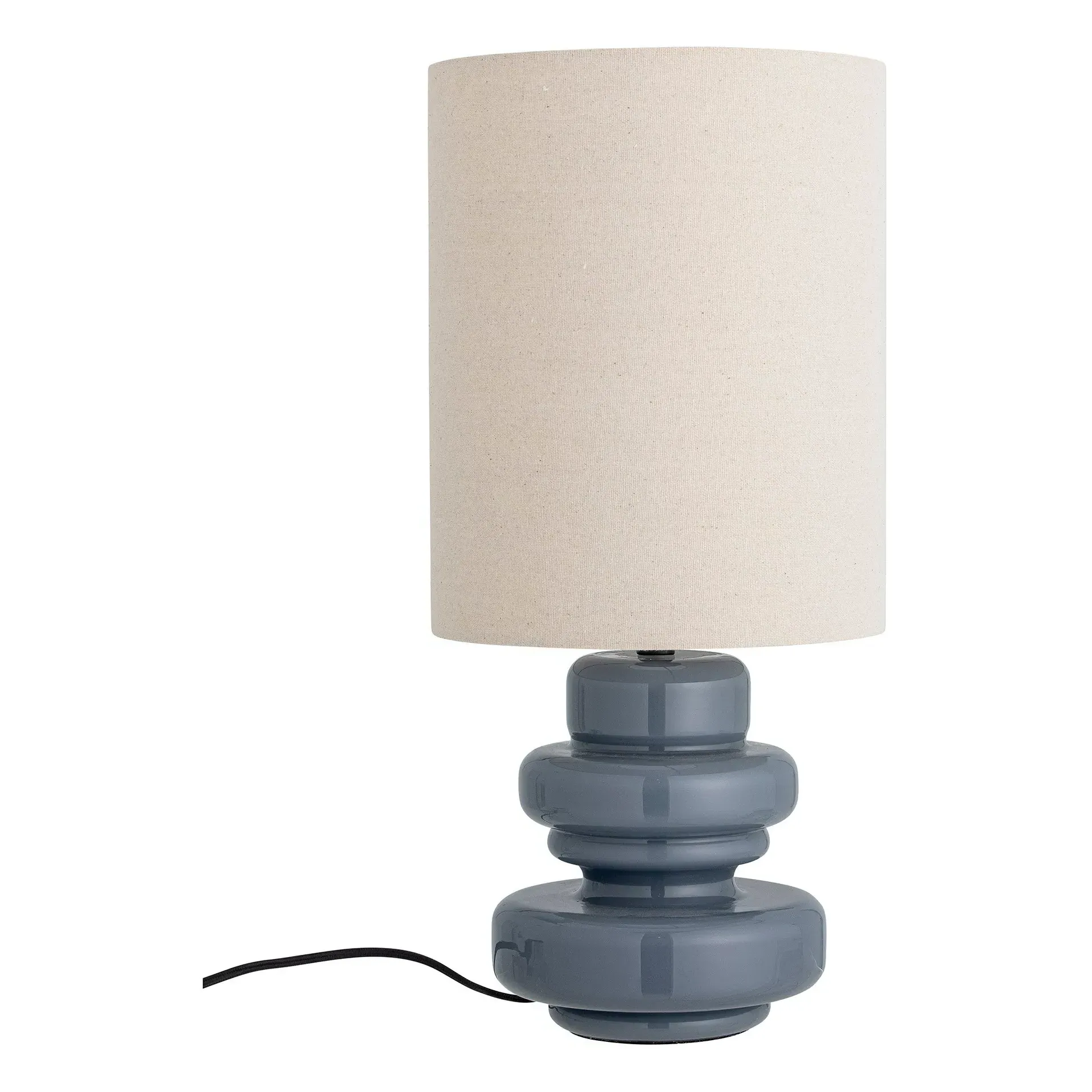Fabiola Table Lamp - Blue, Glass & Linen product