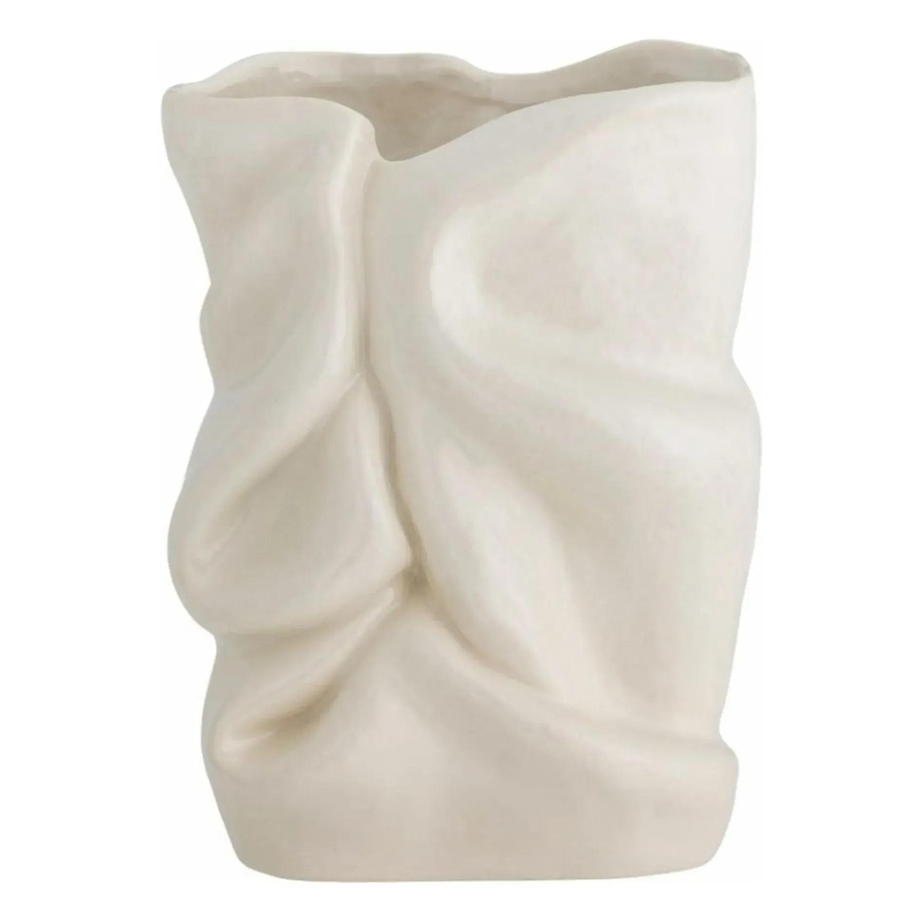 Fabius Stoneware Vase - White product