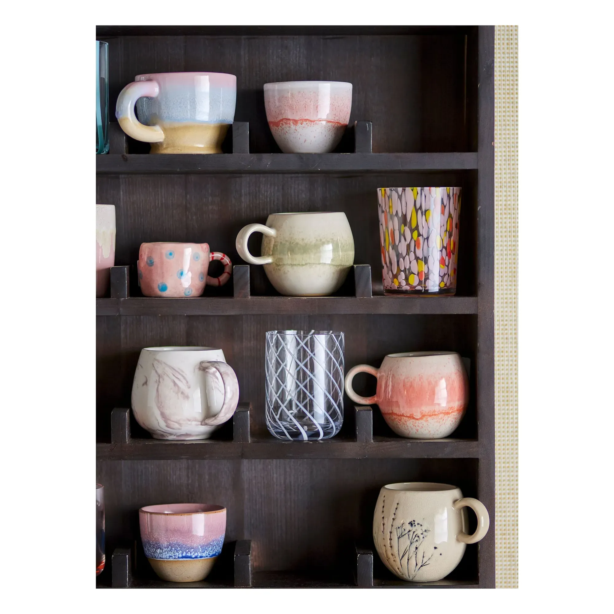 Havin Drinking Glass with Stripe Pattern - Transparent, Glass alternate view