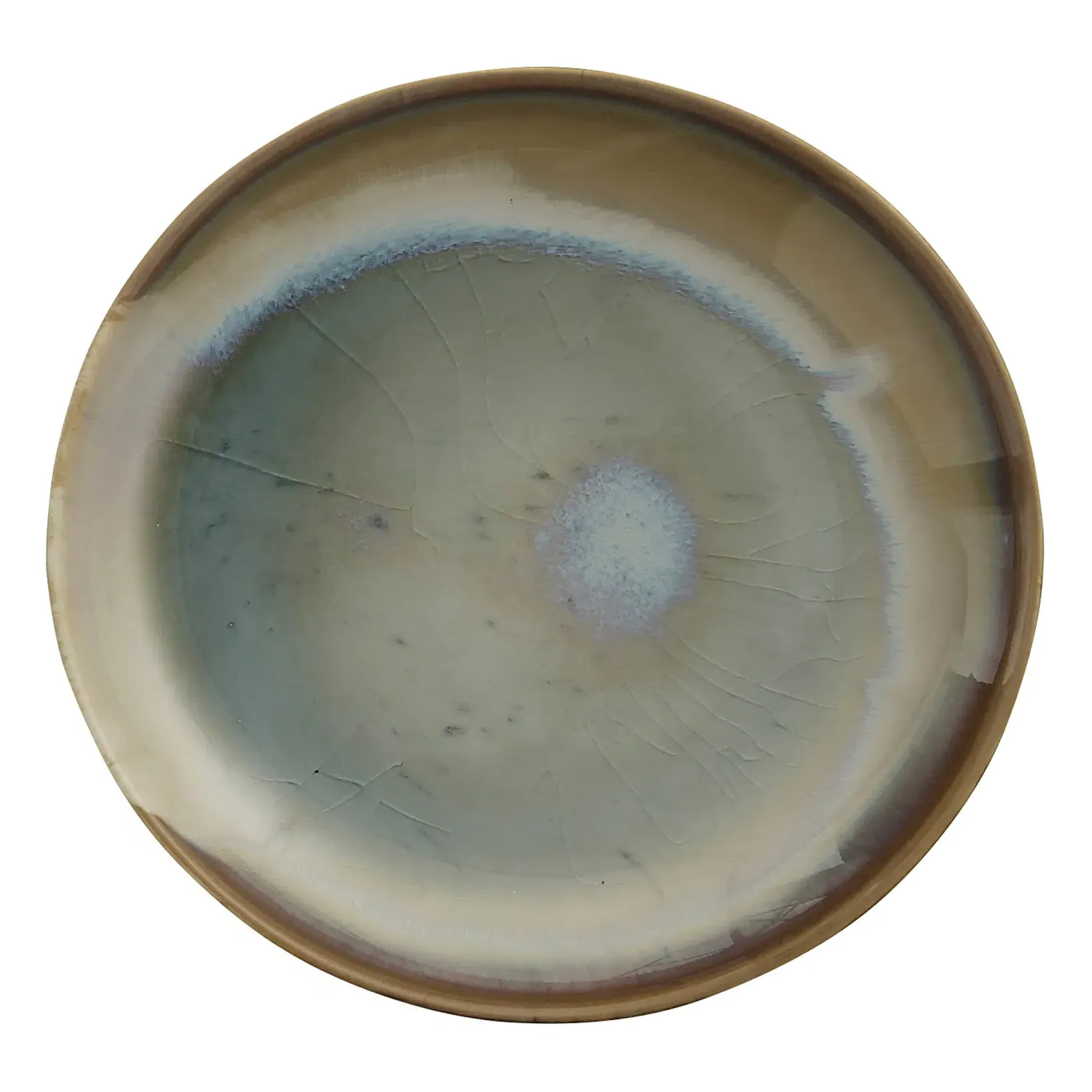 Heather Round Ceramic Plate - Grey-Green, Sandstone product