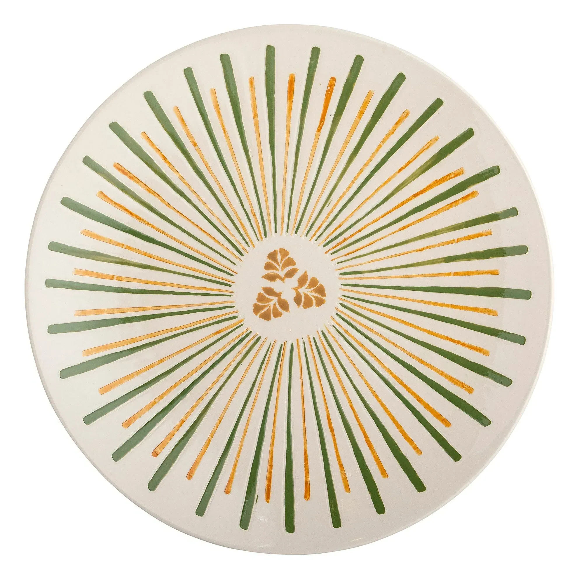 Heikki Round Stoneware Plate - Green product