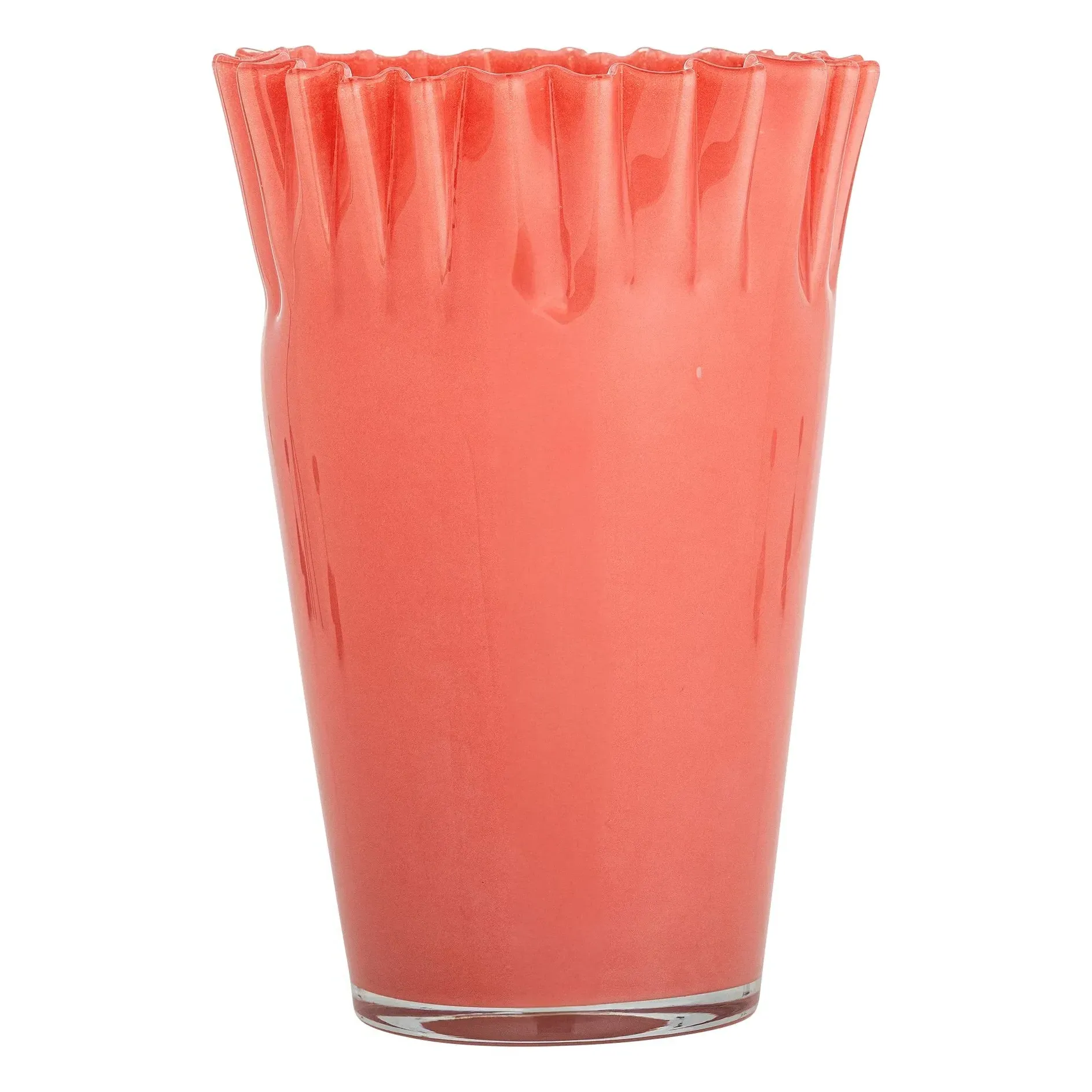 Janine Tall Glass Vase - Coral product