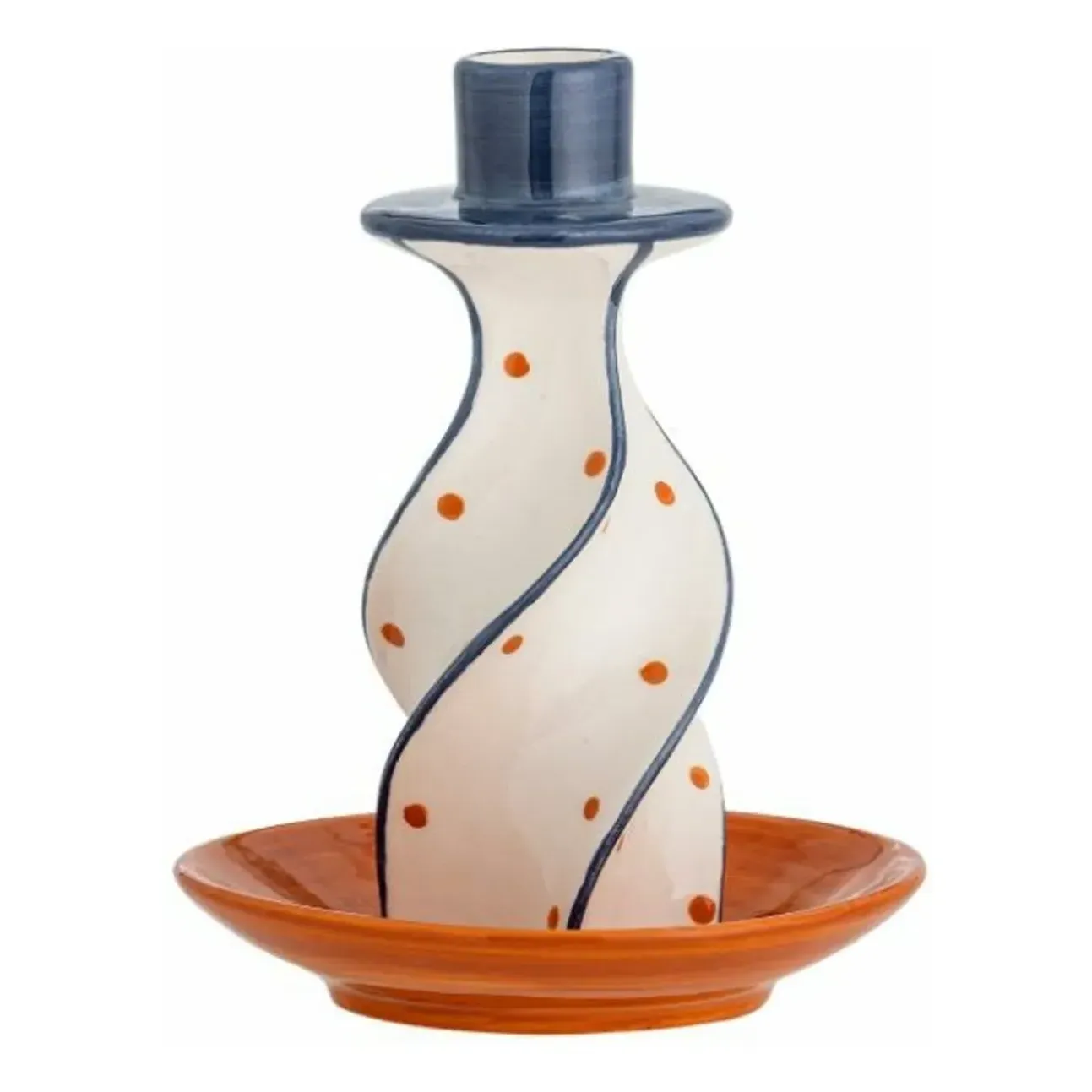 Kairi Candlestick - Ivory, Stoneware product