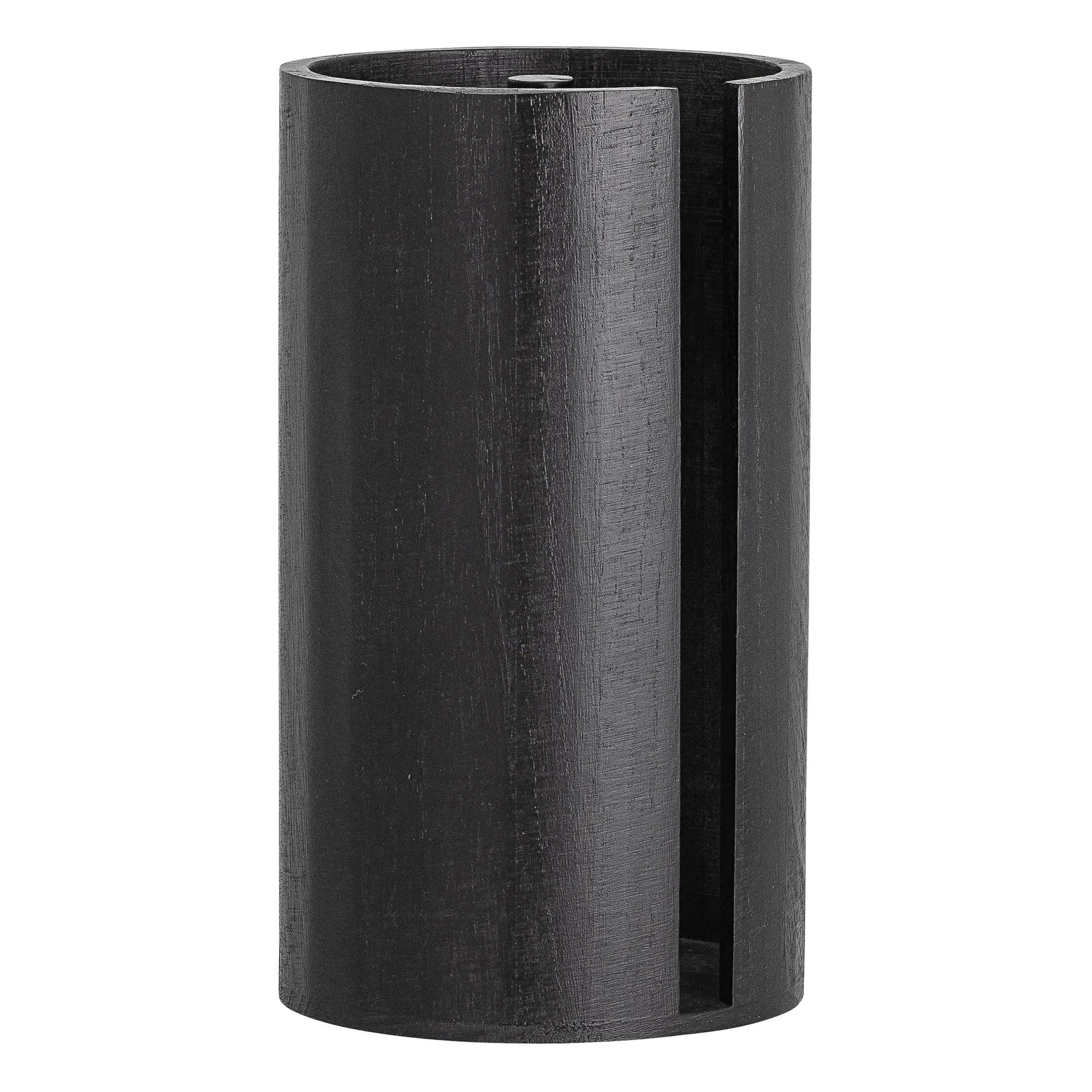 Kitchen Roll Holder - Black, Paulownia Wood product