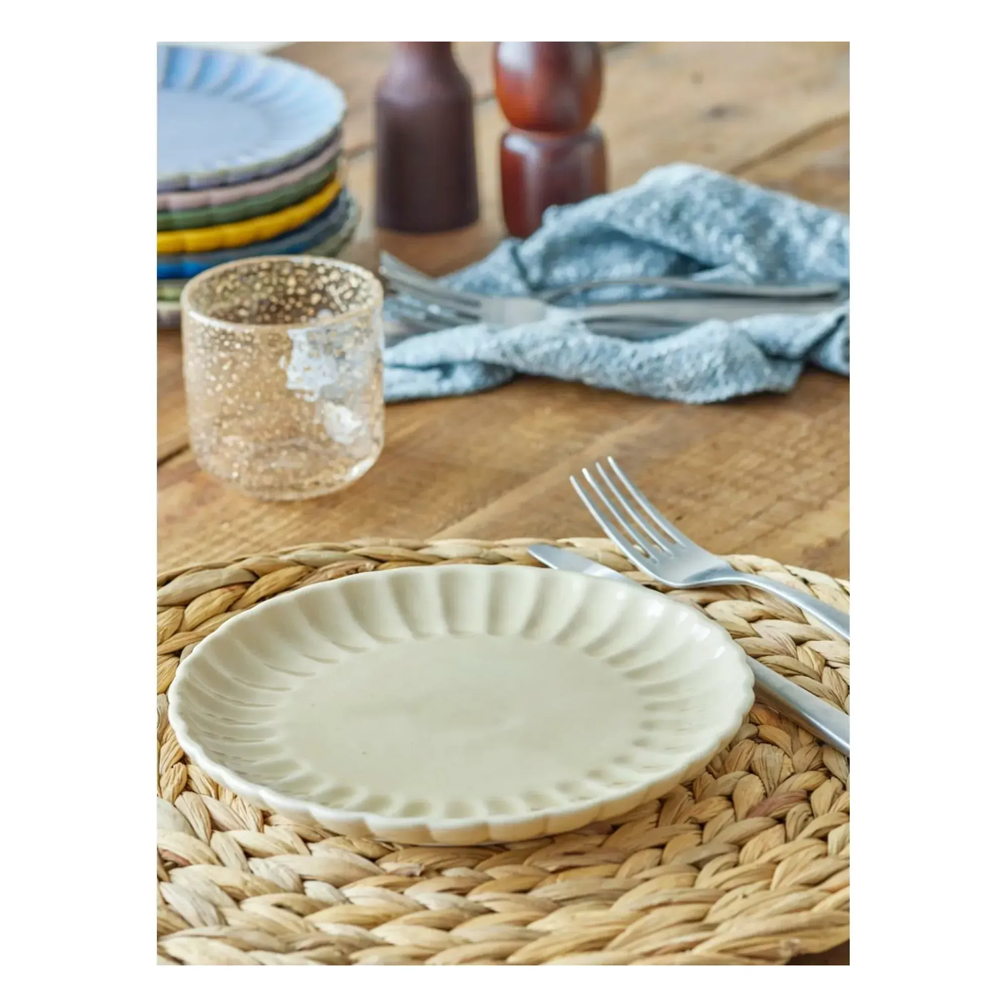 Latina Stoneware Plate - Ivory, Stoneware alternate view