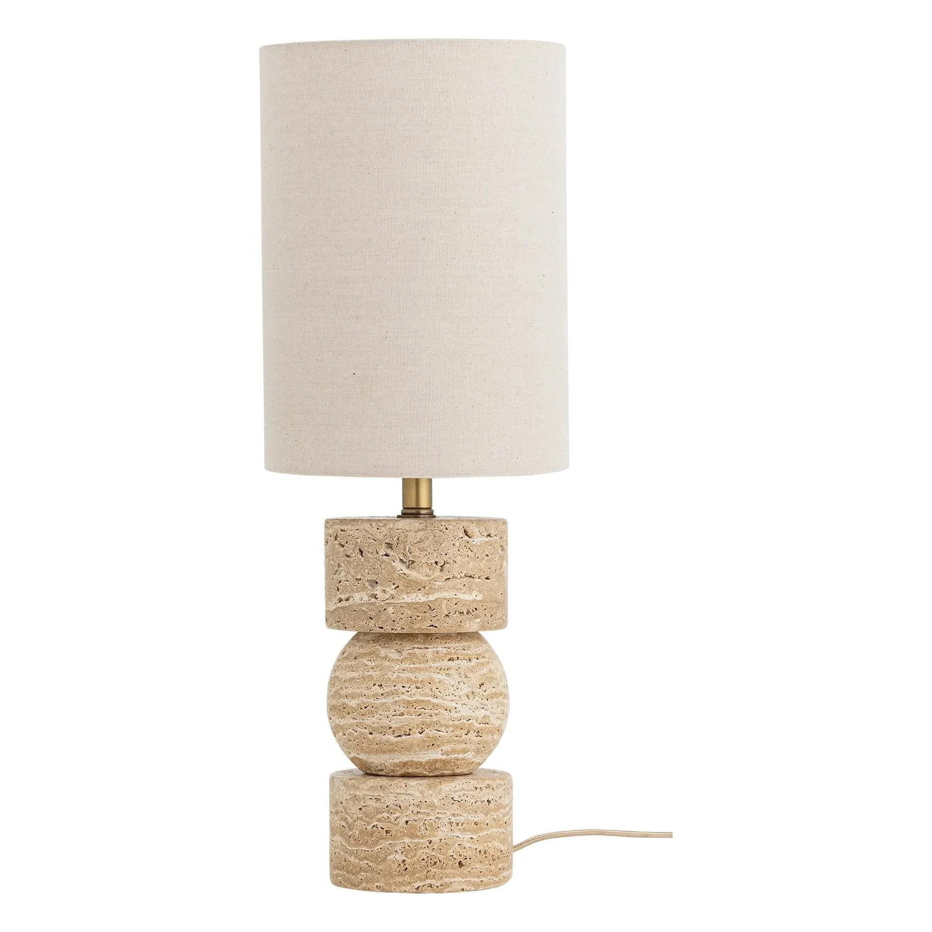 Marci Table Lamp - Ecru, Travertine product