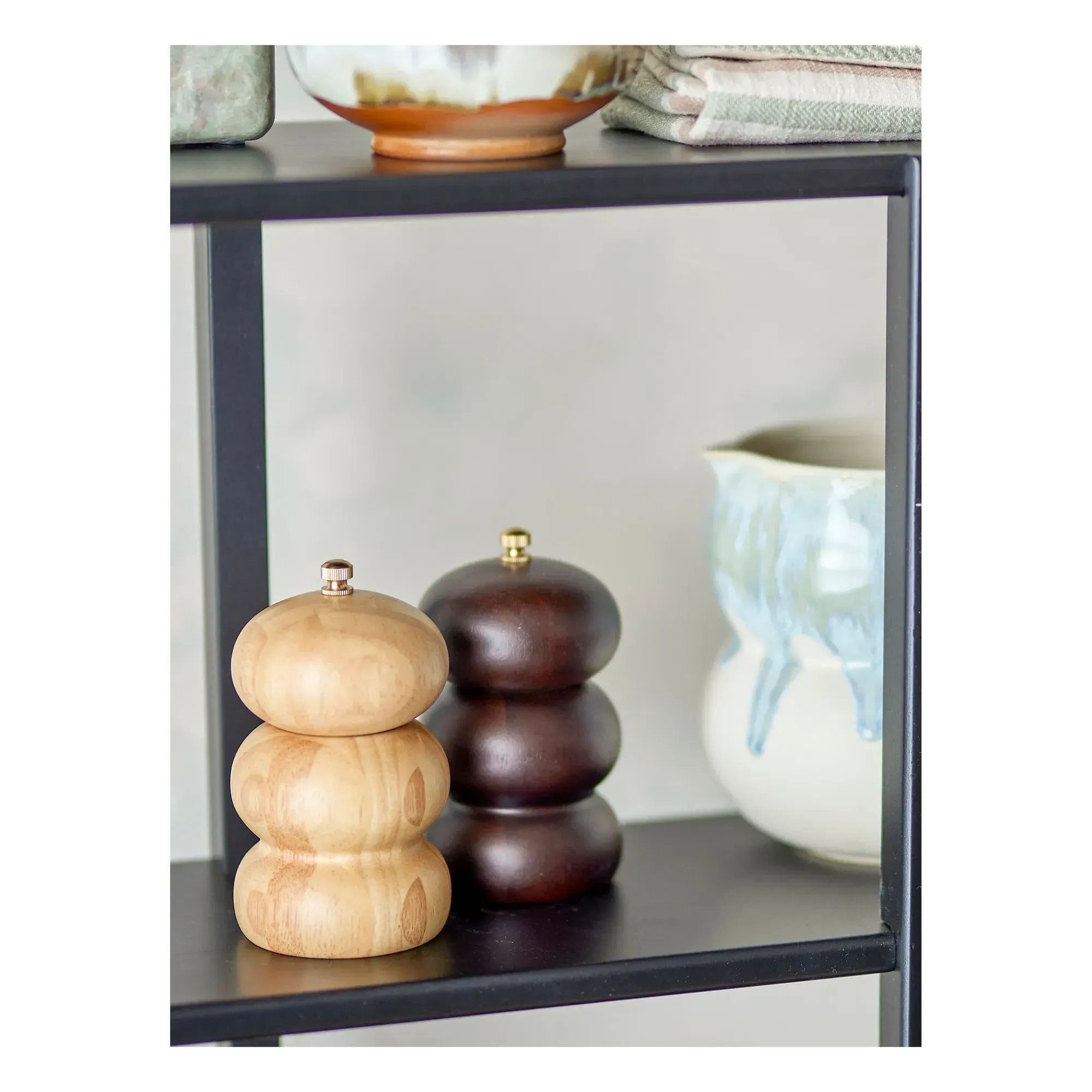 Marge Salt and Pepper Mill Set - Natural, Rubberwood alternate view