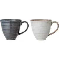 Masame Stoneware Cups Set of 2 - White alternate view