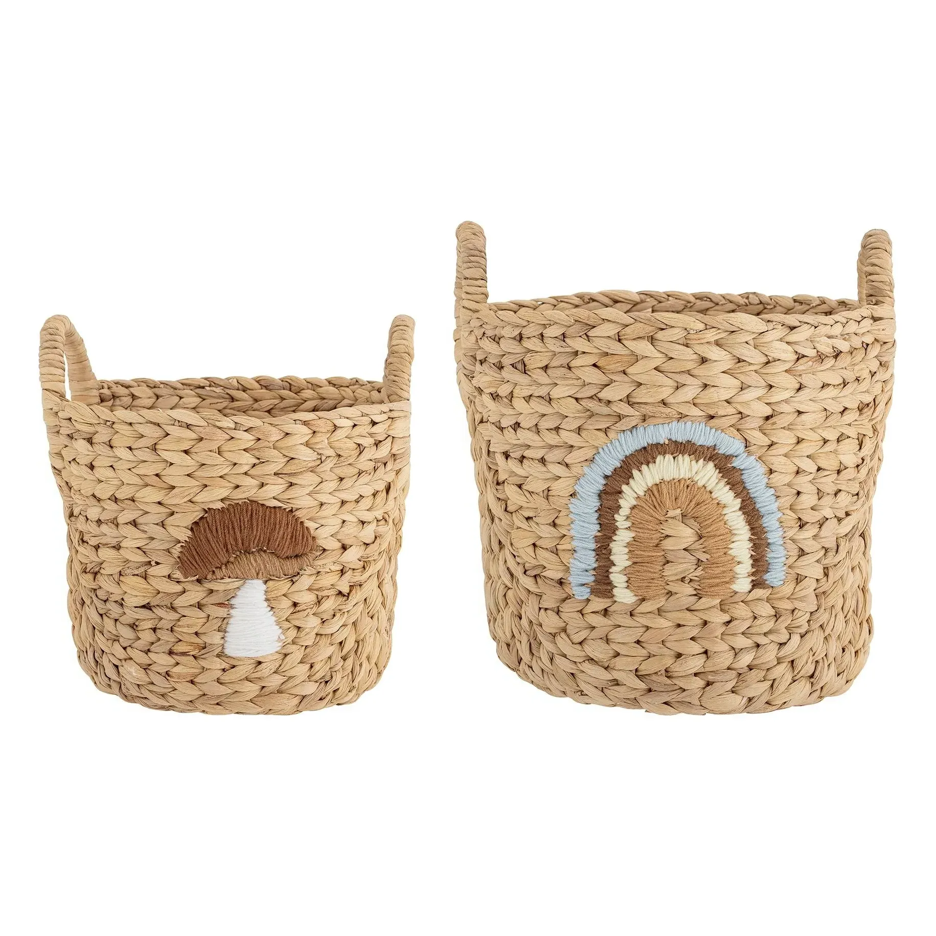 Agnes Storage Baskets Set of 2 - Beige, Water Hyacinth product