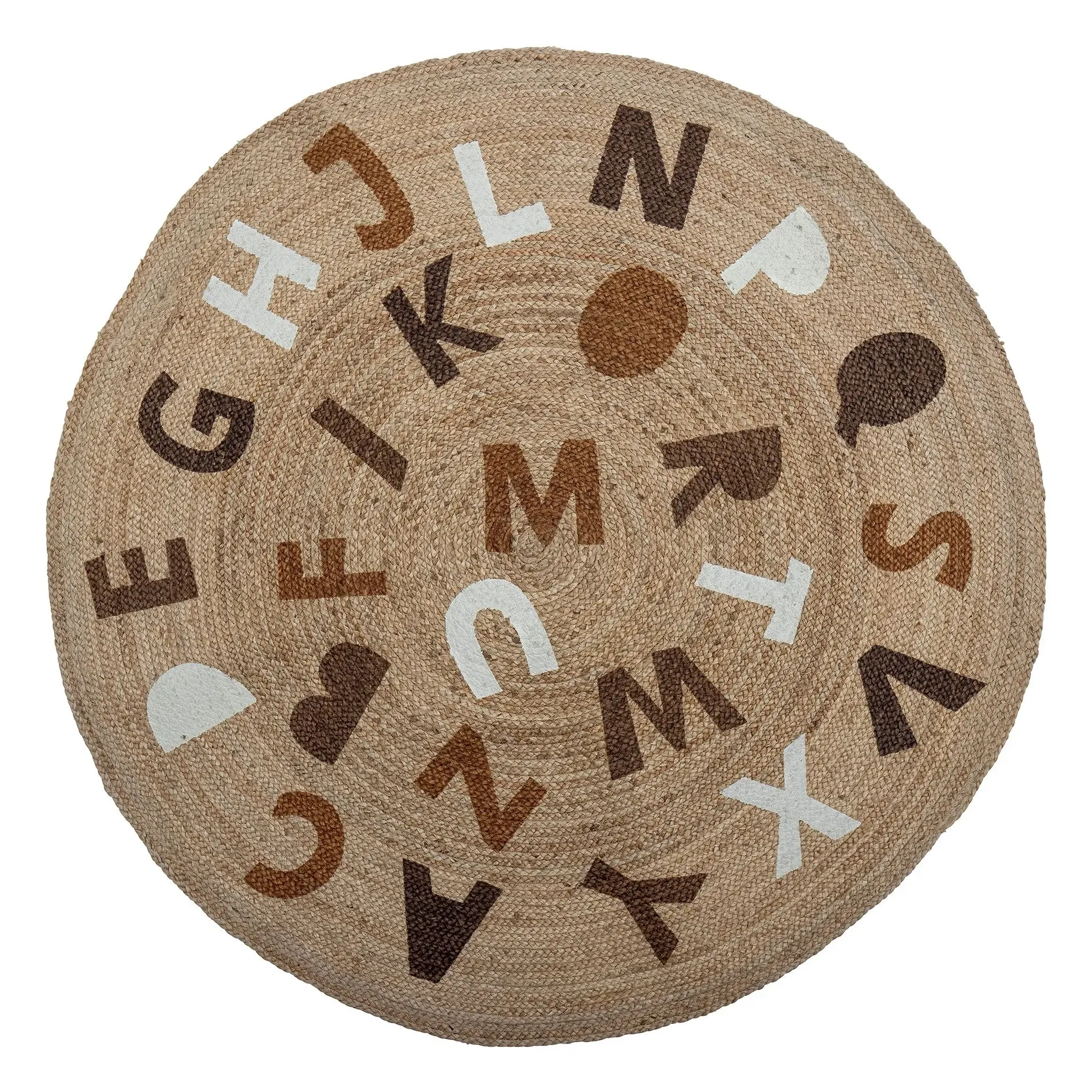 Dinne Round Jute Rug - Natural product
