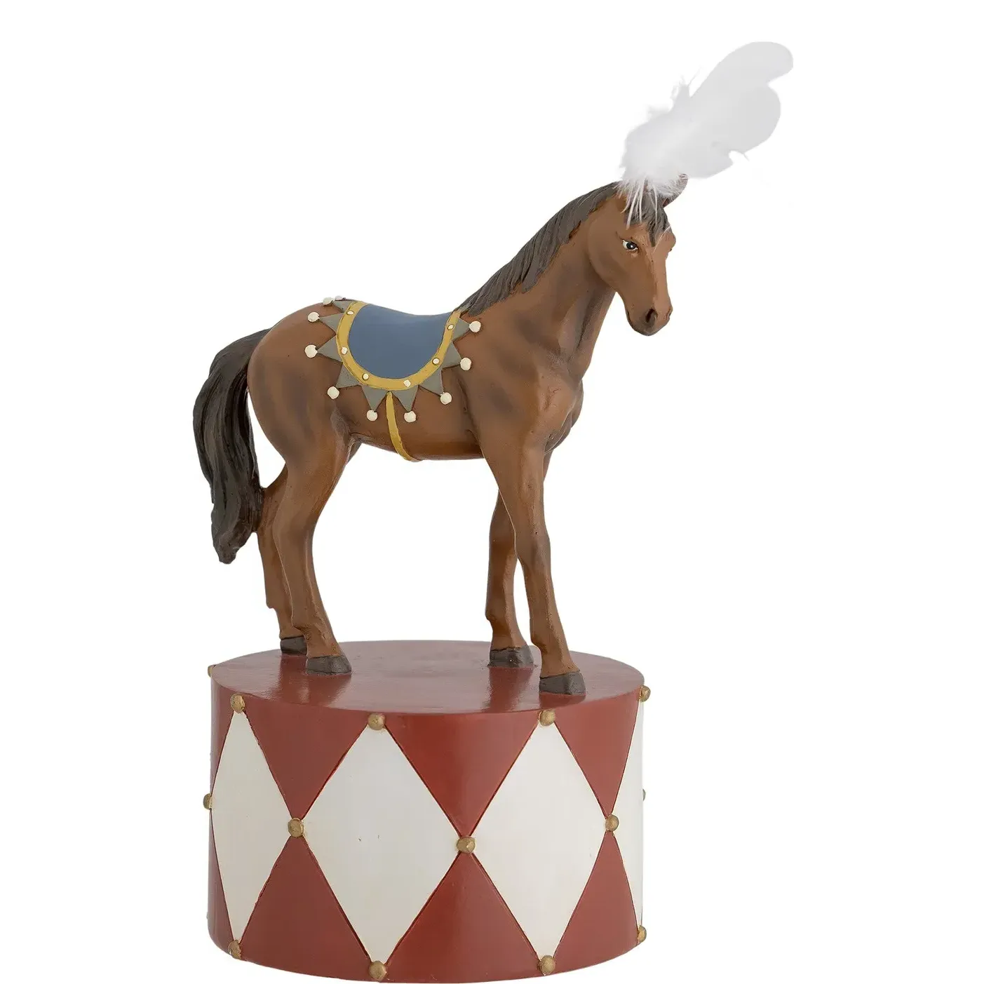 Flor Horse Decorative Ornament - Red, Polyresin product