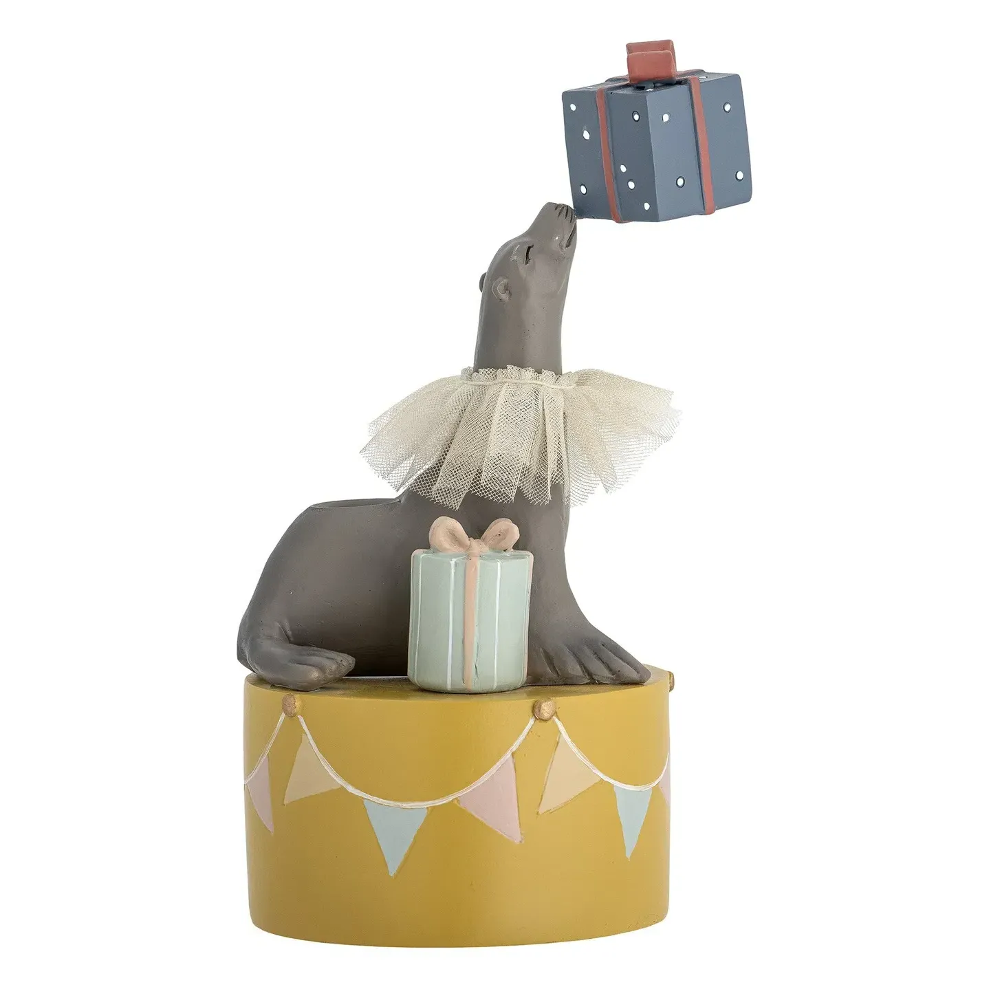Flor Sea Lion Candle Holder - Yellow, Polyresin product