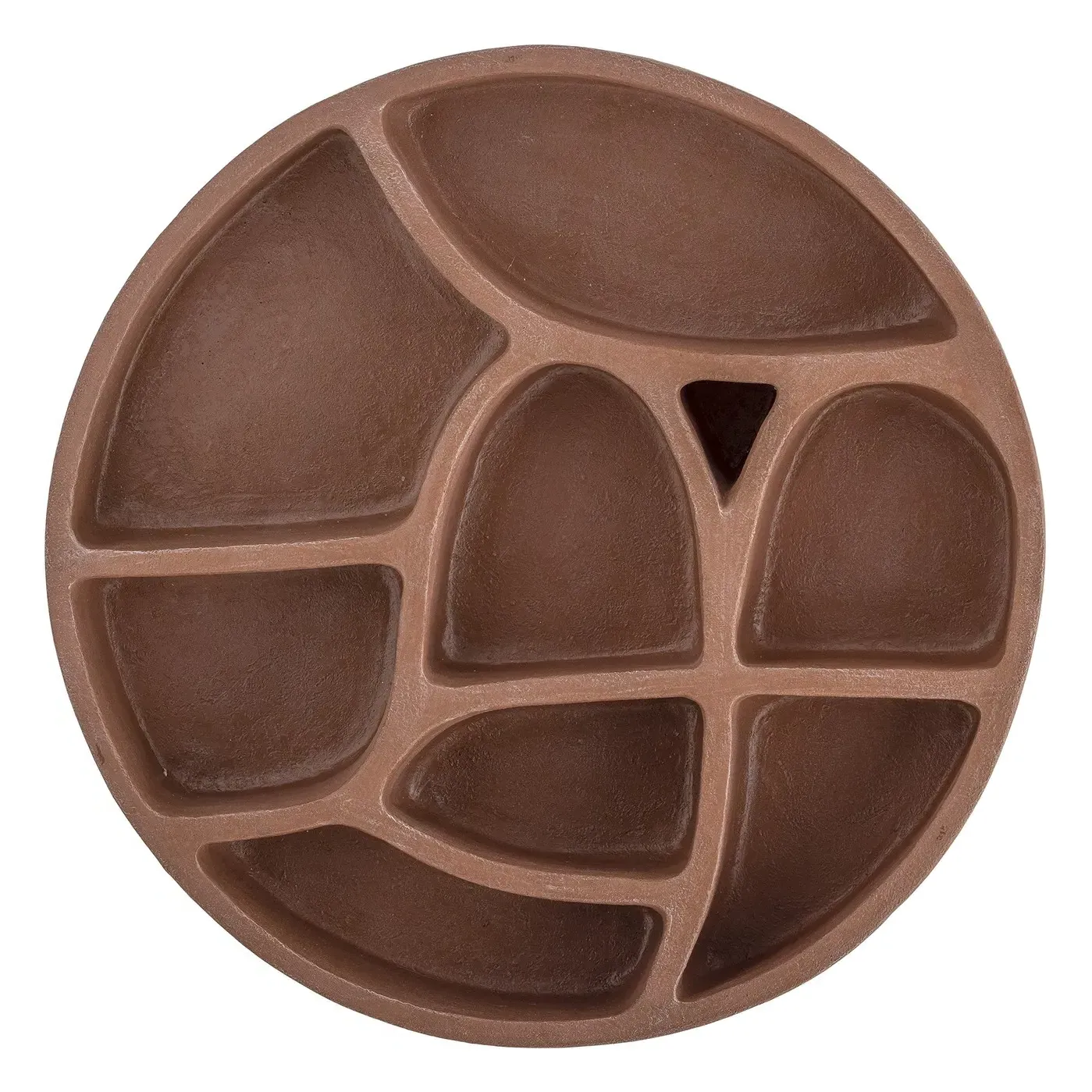 Palmer Round Wall Storage - Rust, Polyresin product