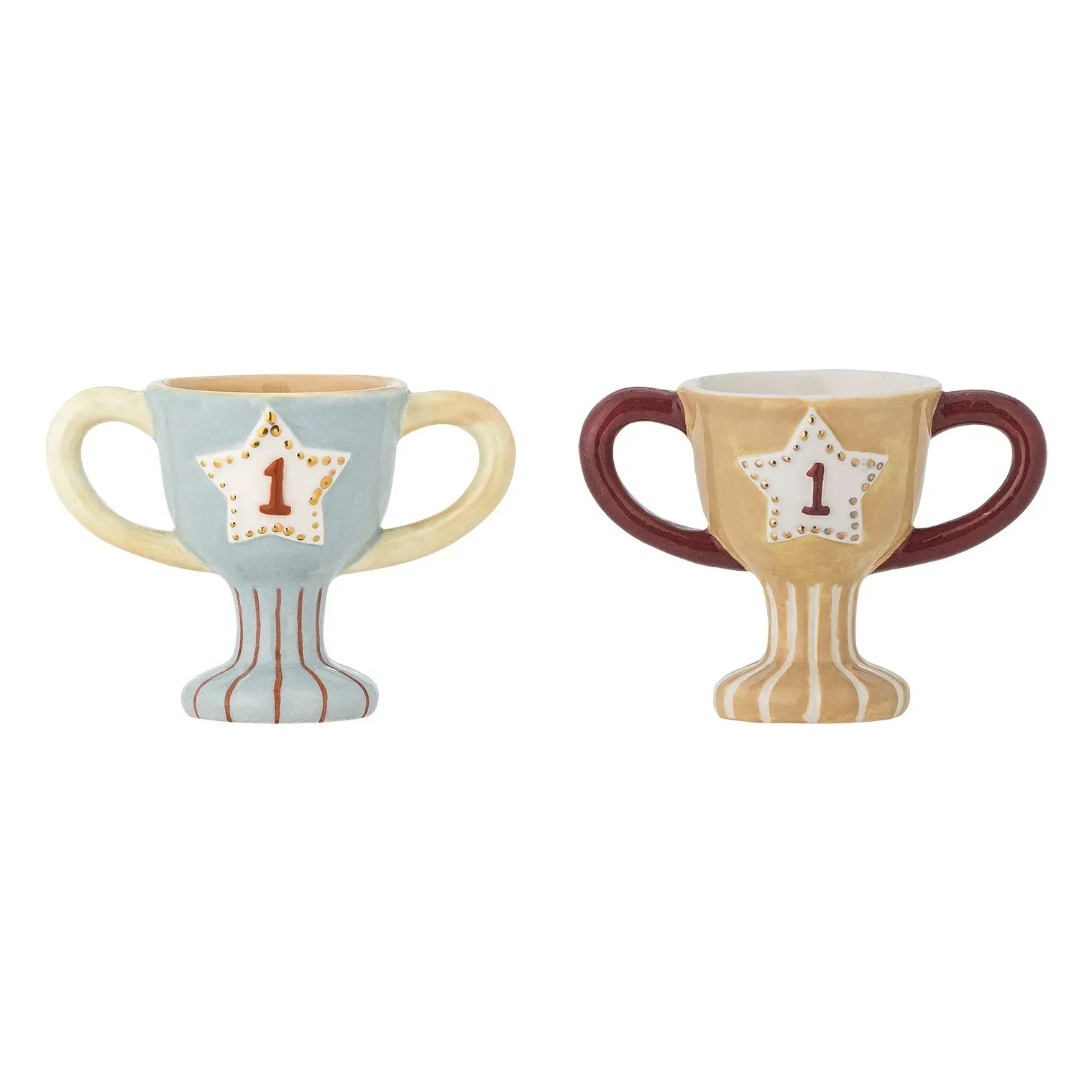 Trophy Egg Cups Set of 2 - Light Blue, Stoneware product