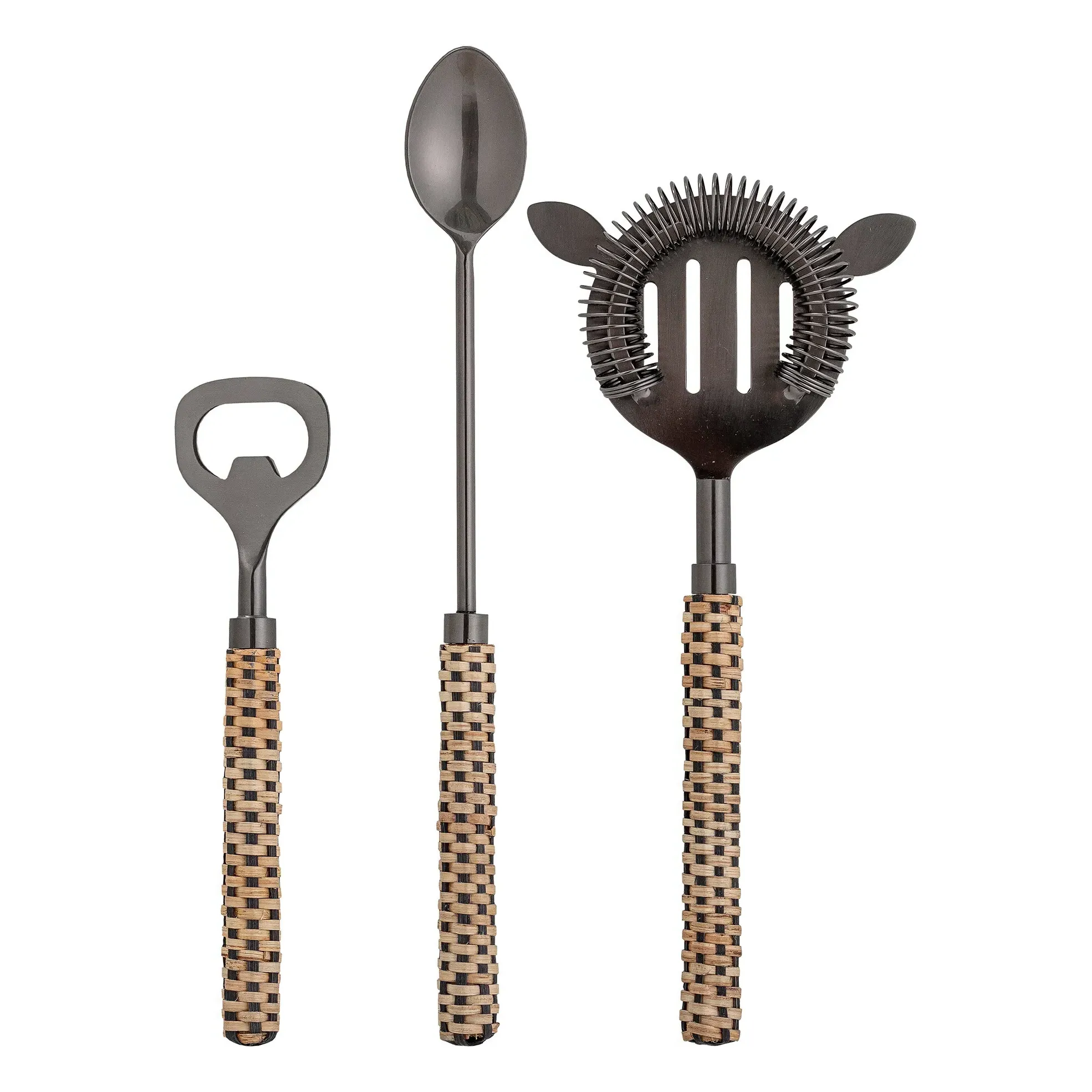 Nai Cocktail Set of 3 - Black, Stainless Steel product