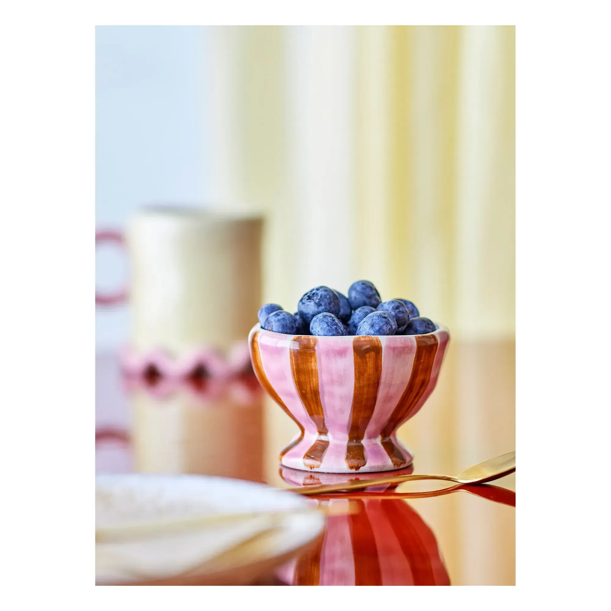 Nini Stoneware Bowl - Pink alternate view